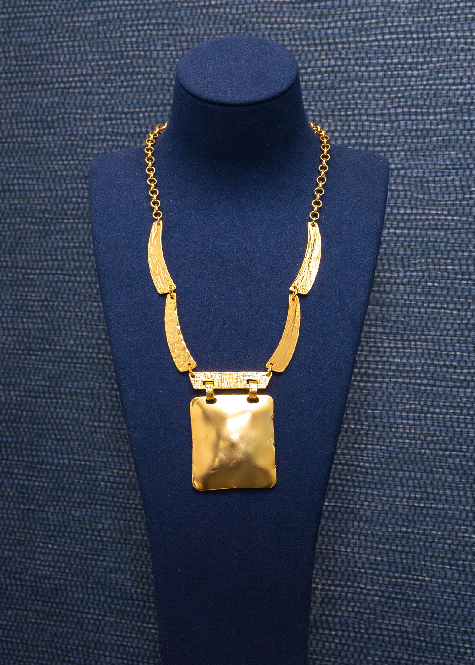 Golden Relic Panel Necklace