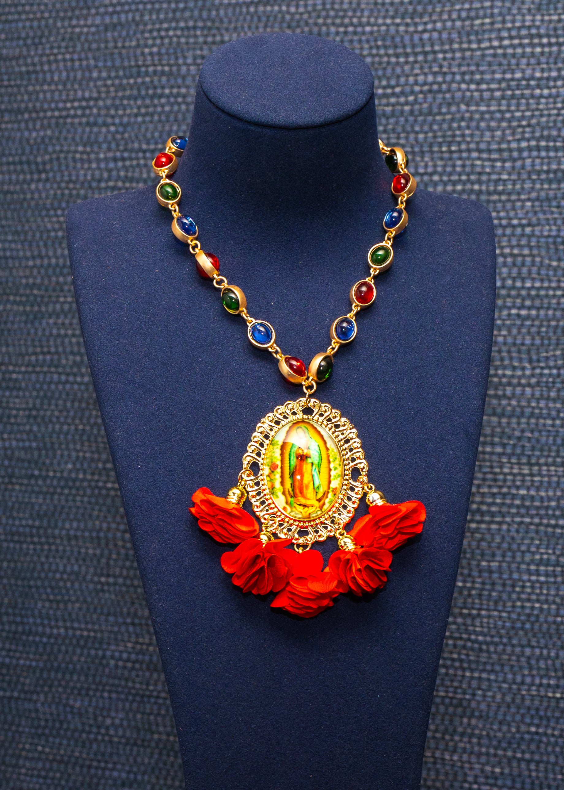Floral Guadalupe Statement Necklace