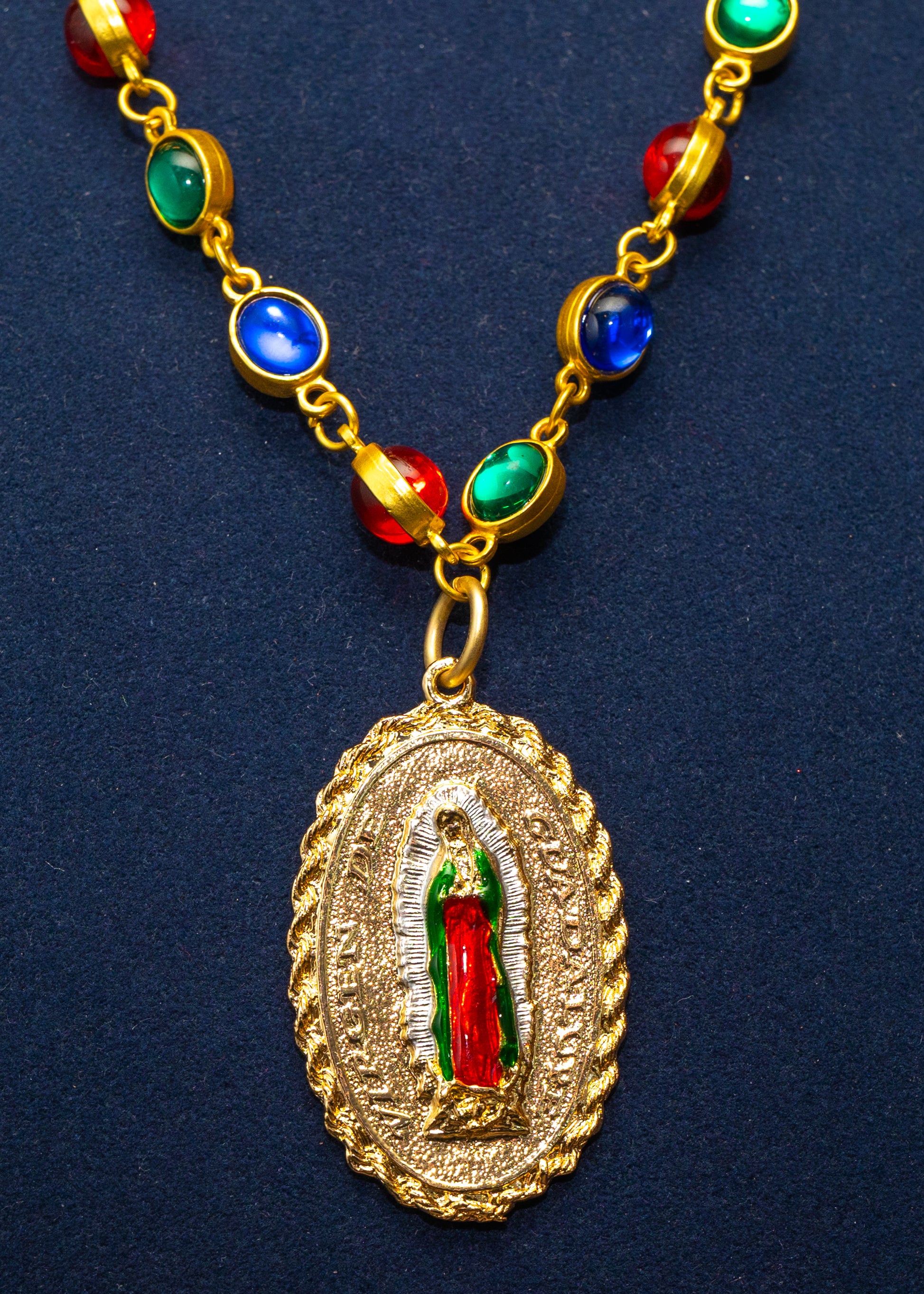 Guadalupe Oval Medallion Necklace