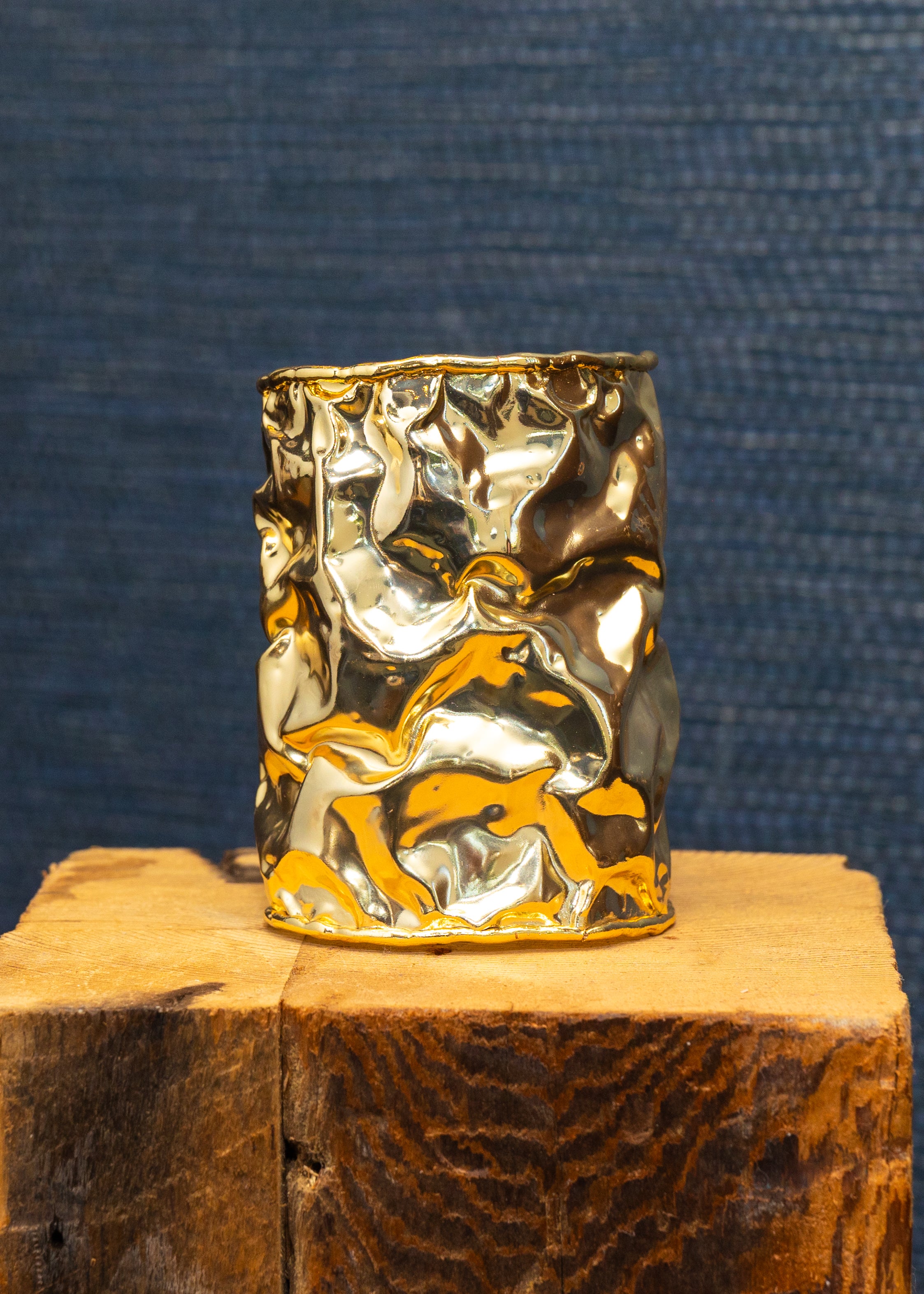 Textured Gold Cuff Bracelet