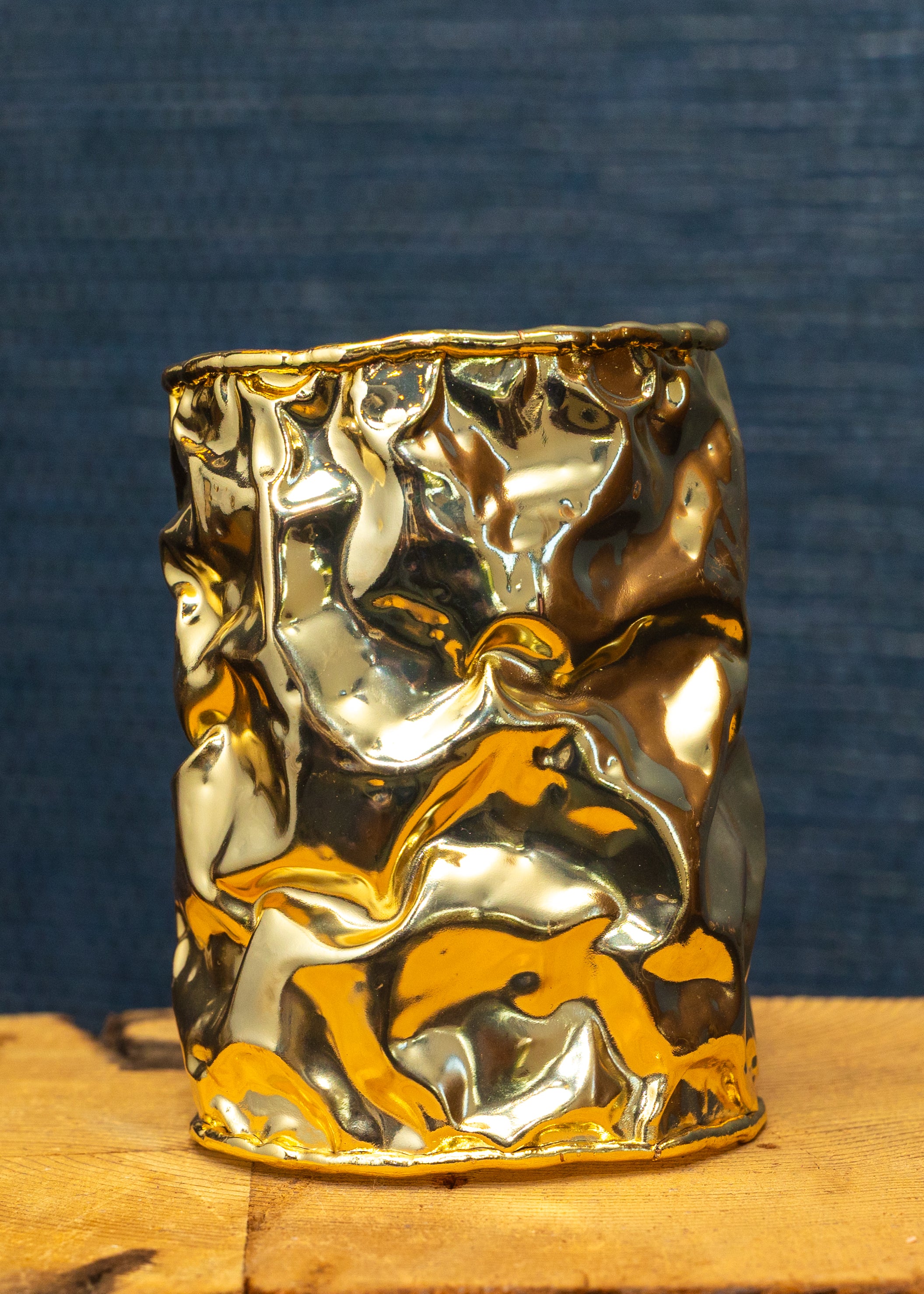 Textured Gold Cuff Bracelet