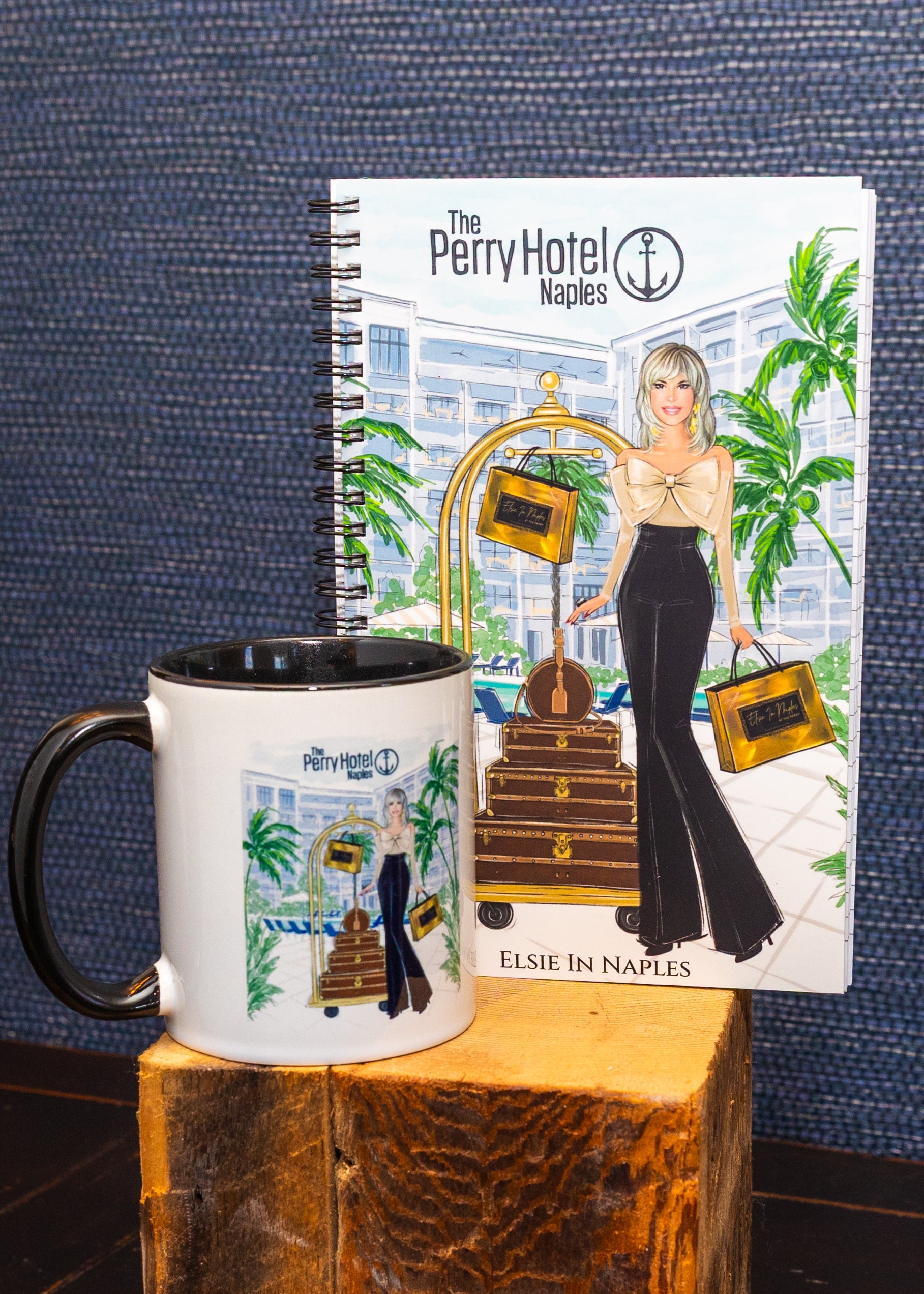 Elsie in Naples Perry Hotel Illustrated Notebook