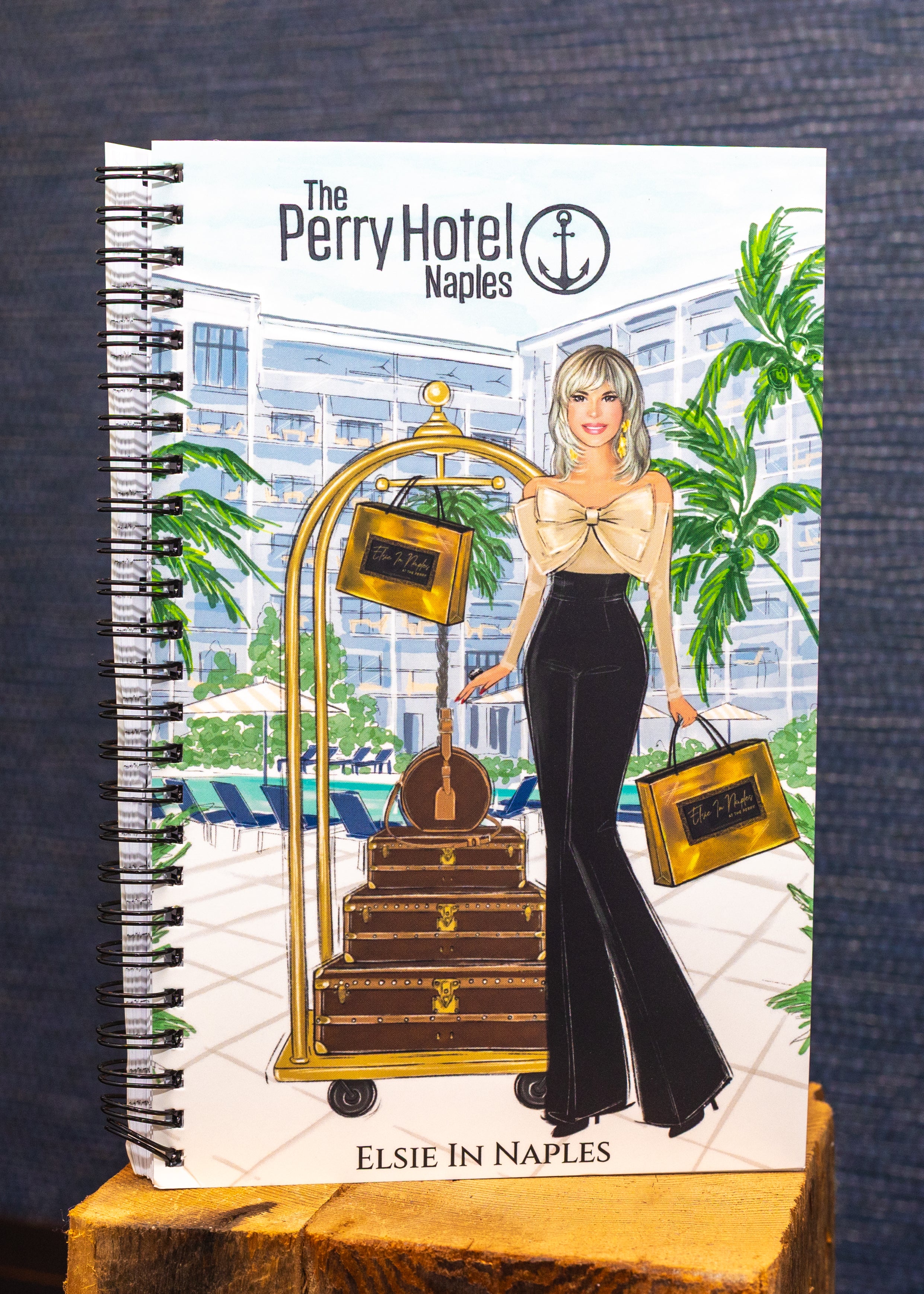 Elsie in Naples Perry Hotel Illustrated Notebook