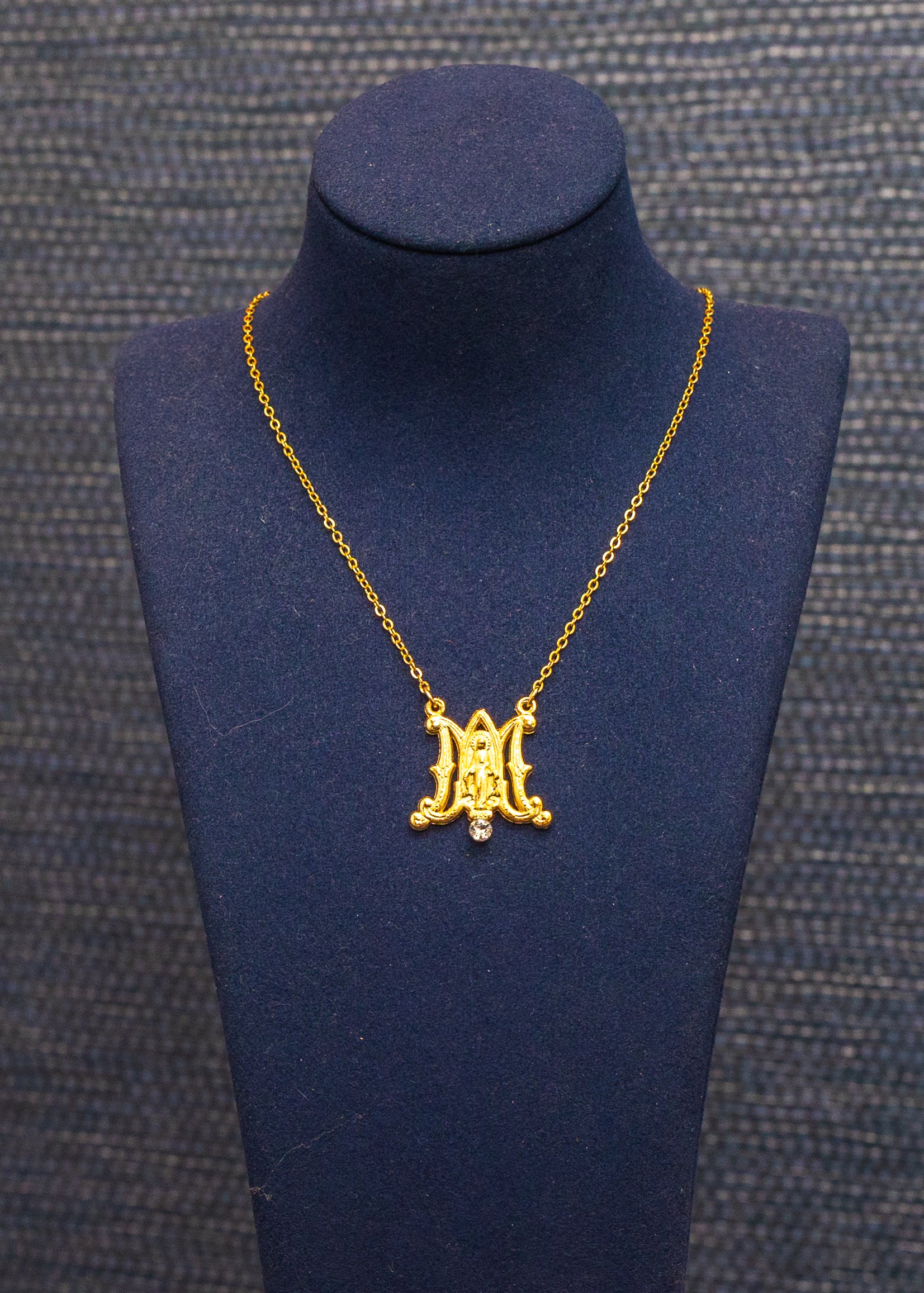 Marian Monogram Pendant Necklace