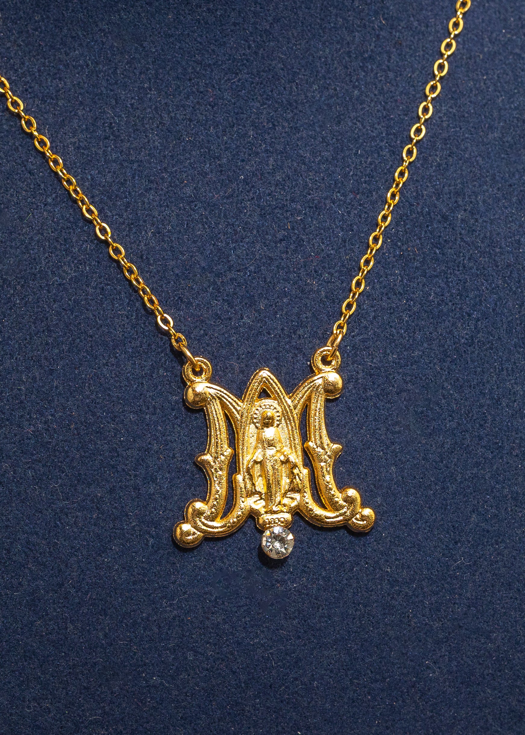 Marian Monogram Pendant Necklace