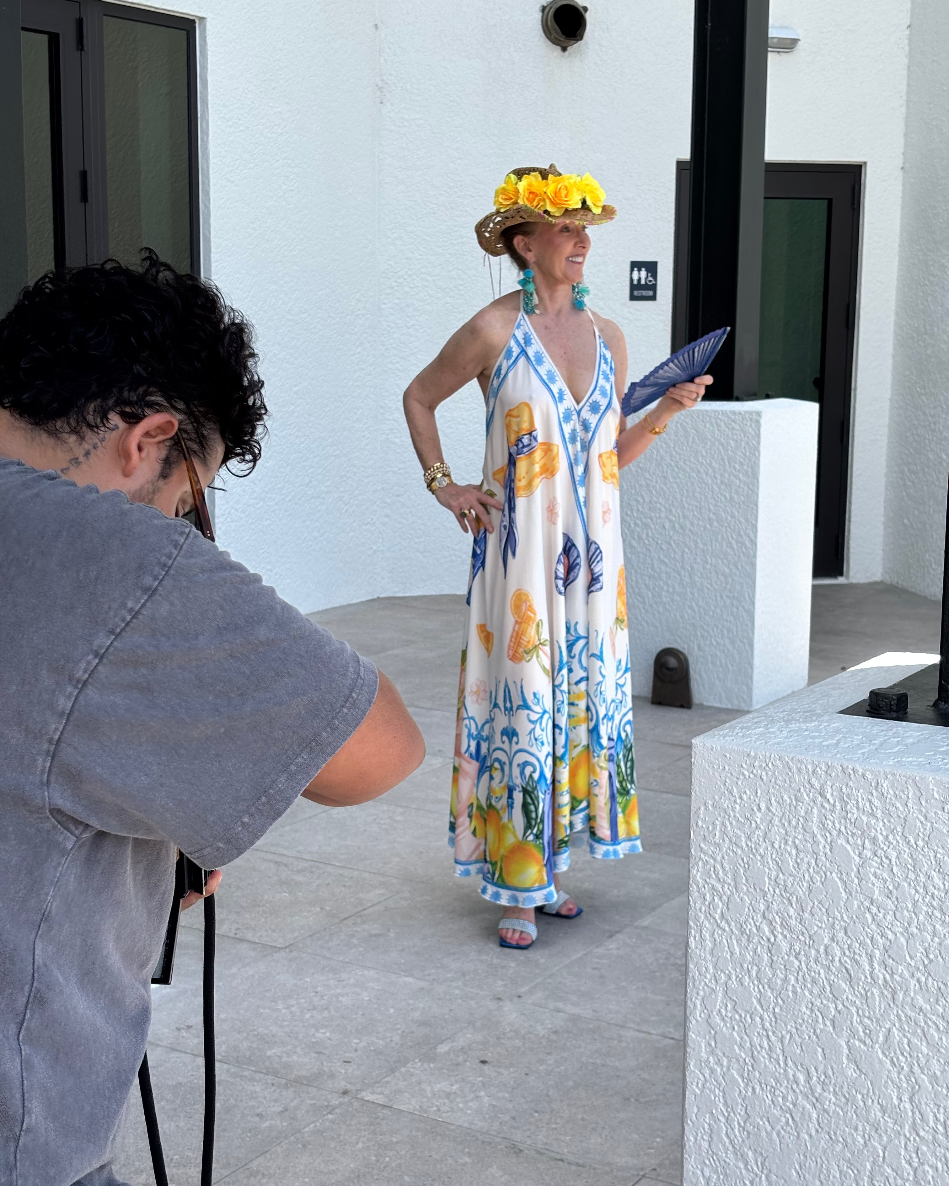 Halter Print Dress