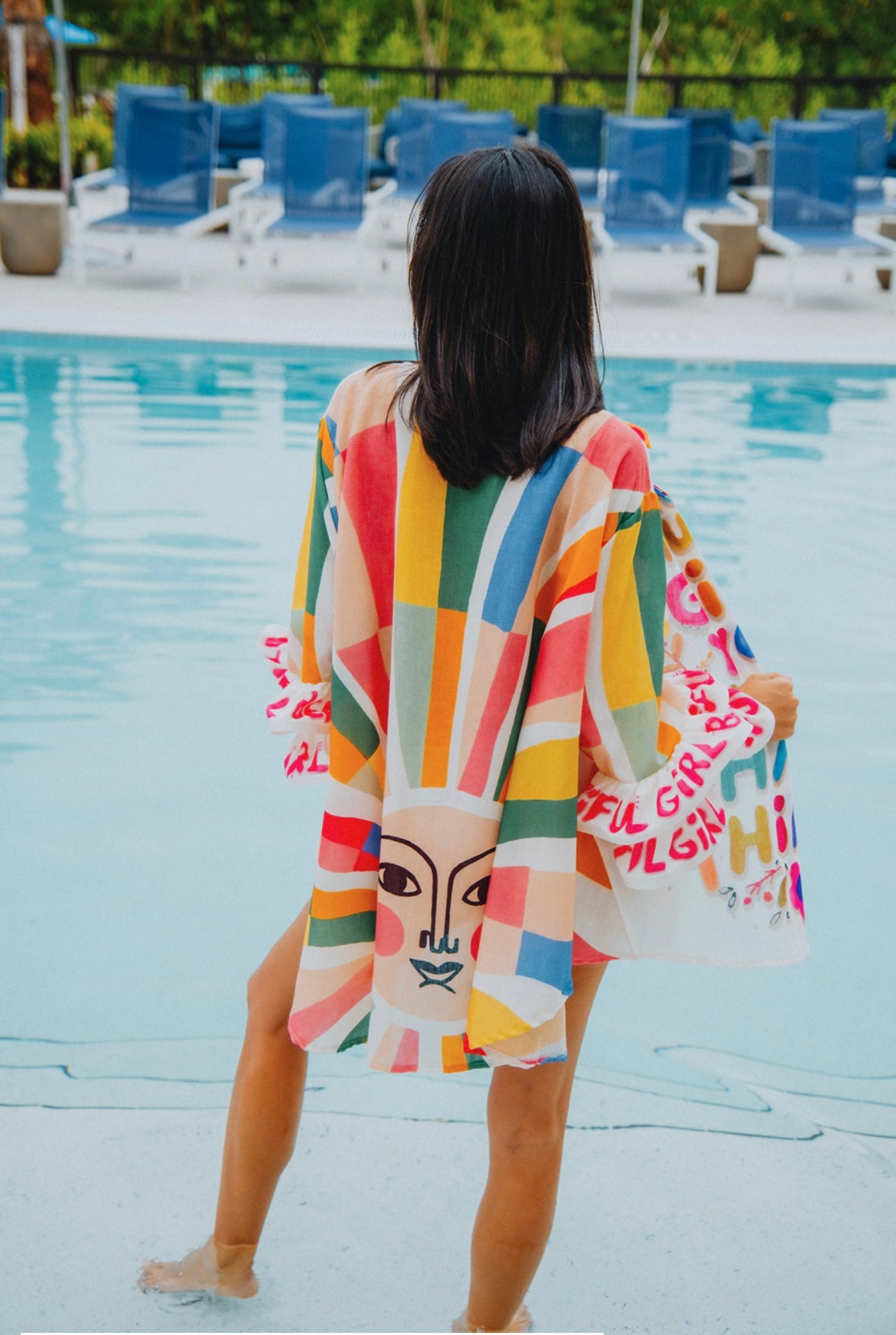 Printed Statement Ruffle Sleeve Shirts