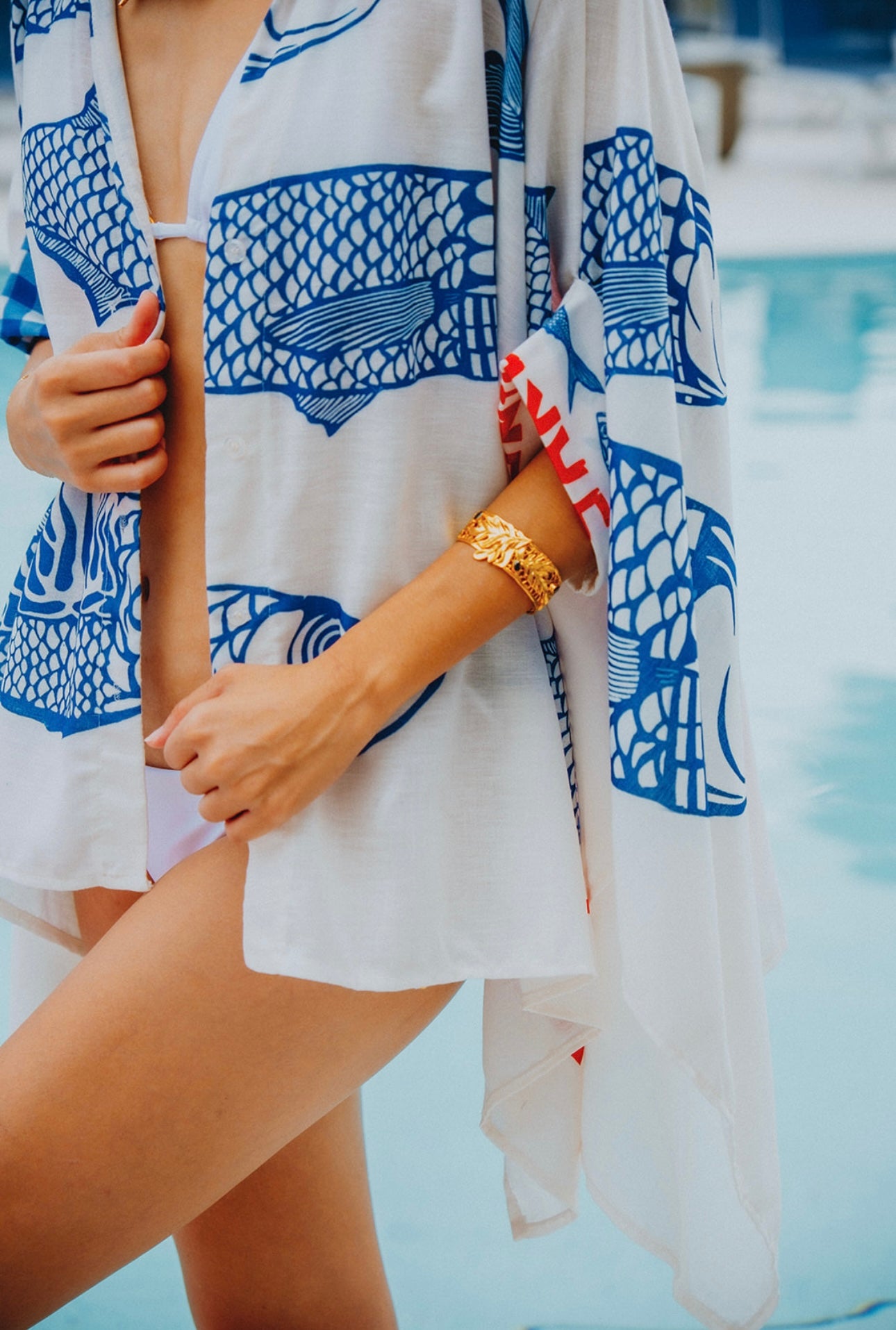 Printed Statement Ruffle Sleeve Shirts