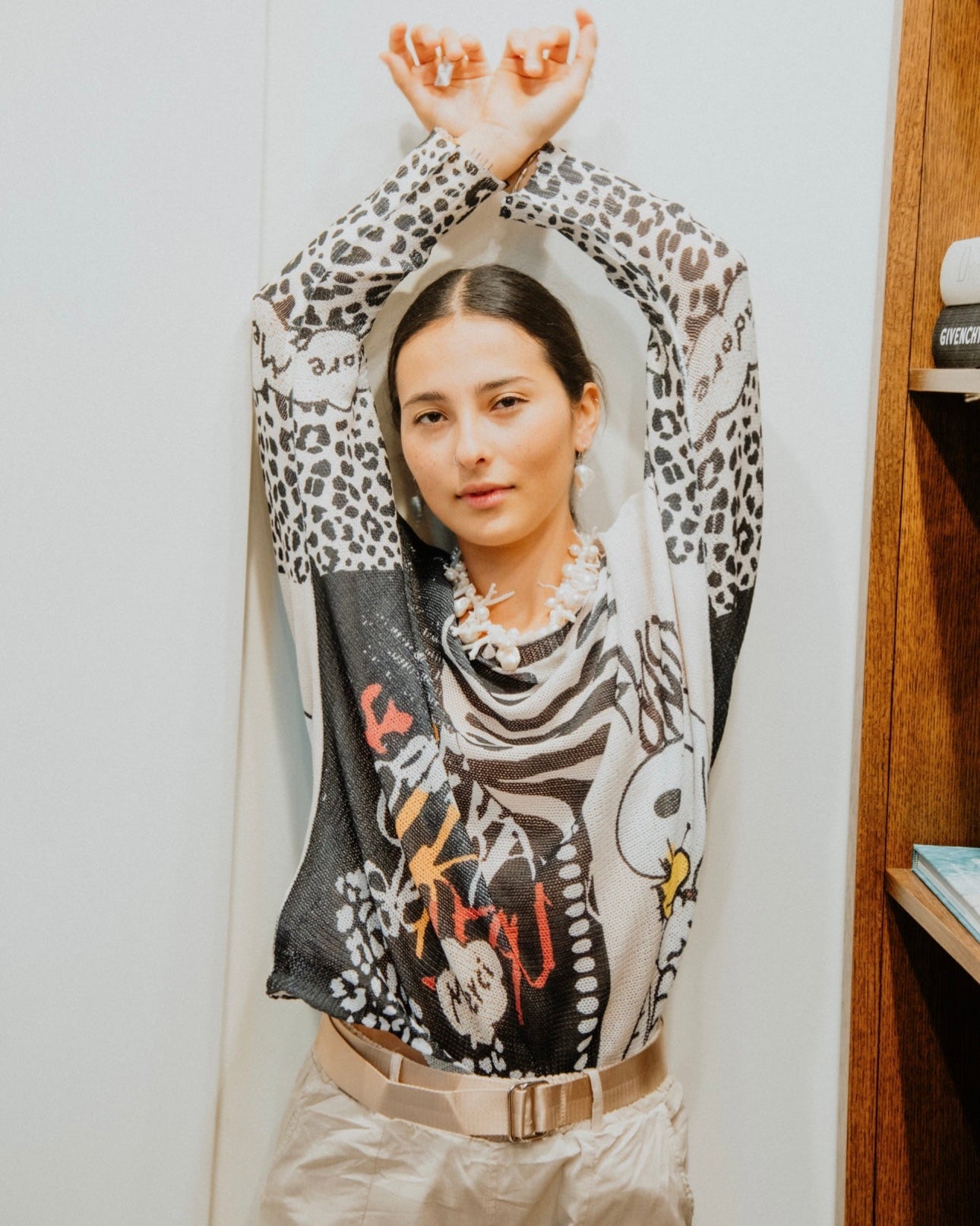 Snoopy Graphic Cotton Knit Tops