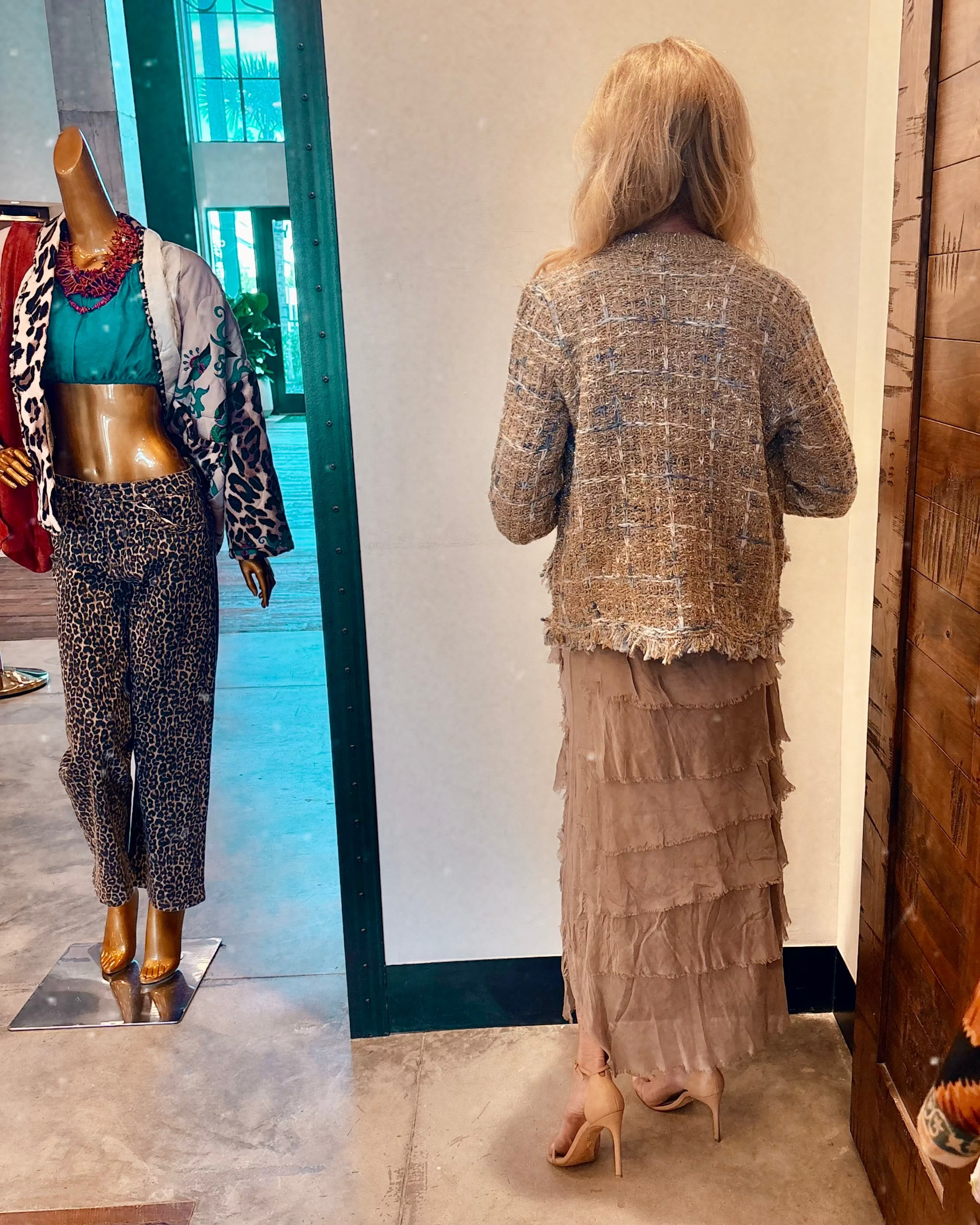 Chic Tweed Fringe Cardigan Jacket