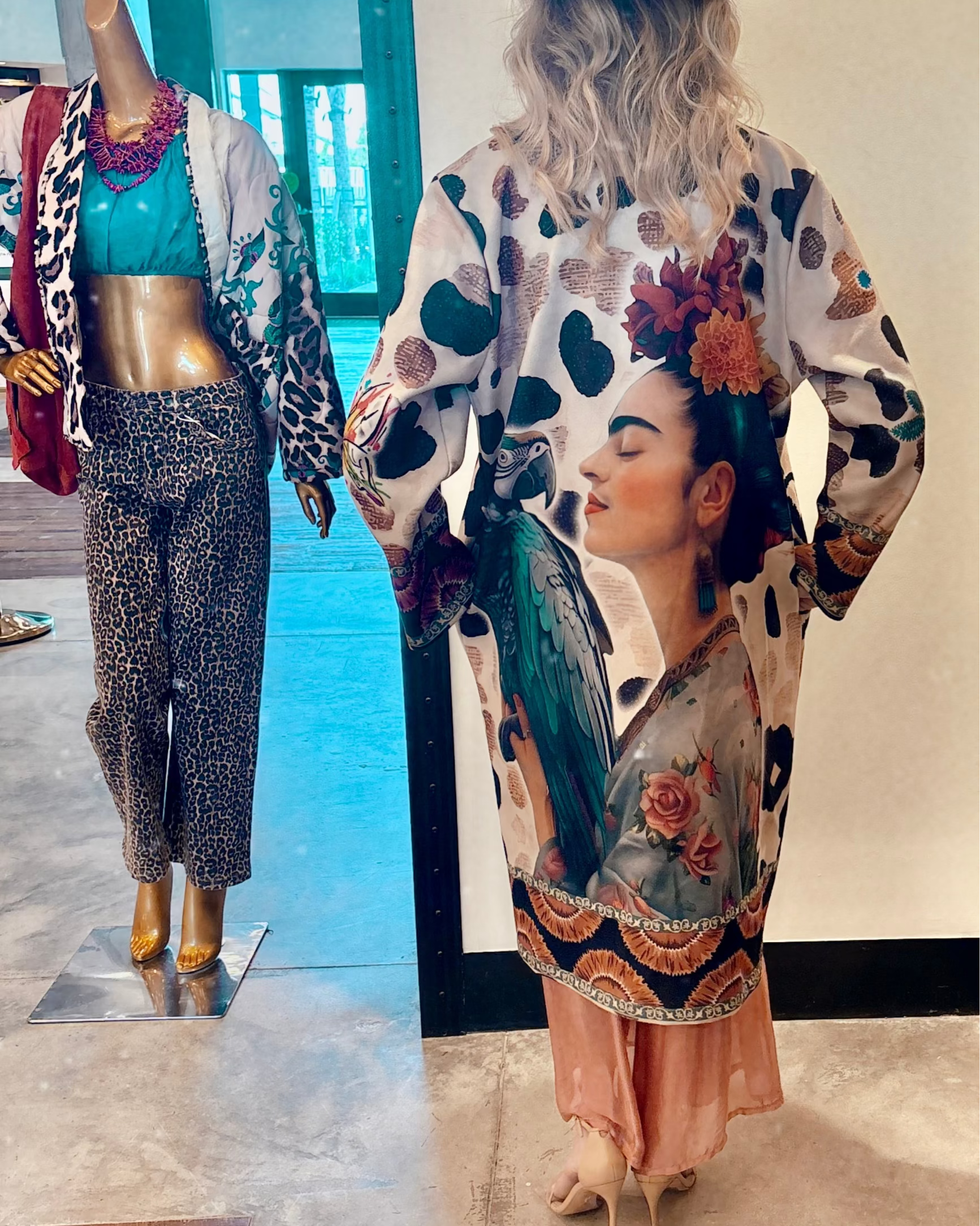Art-Inspired Statement Coat – “Believe in Your Dreams”
