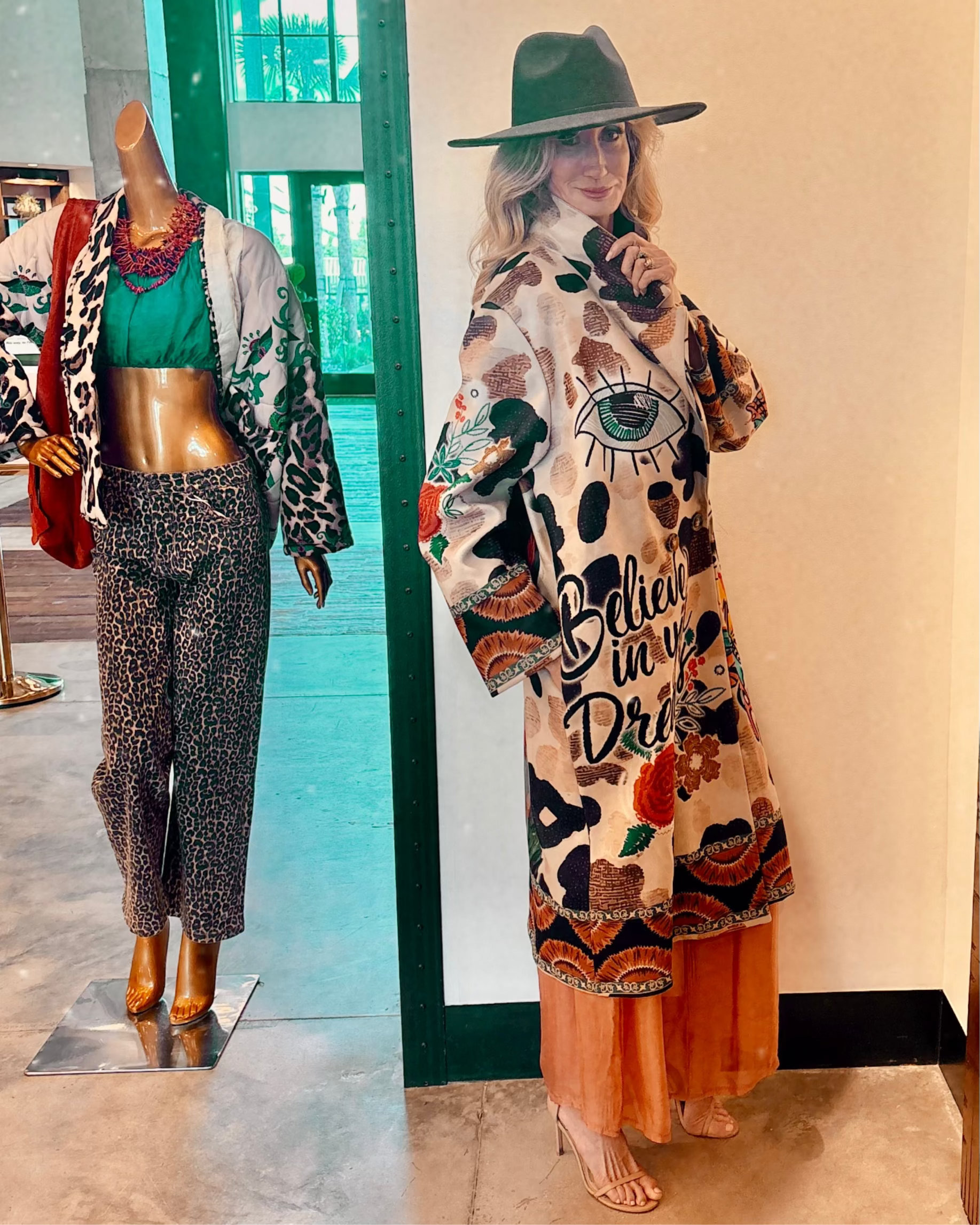 Art-Inspired Statement Coat – “Believe in Your Dreams”