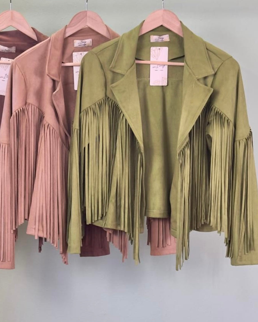 Luxe Fringe Buttery Suede Jacket