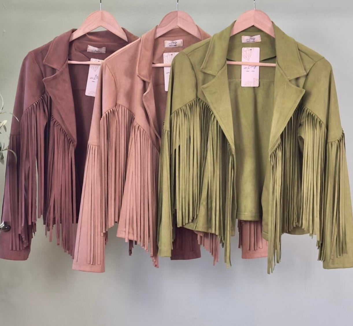 Suede Fringe Shoulder Bag