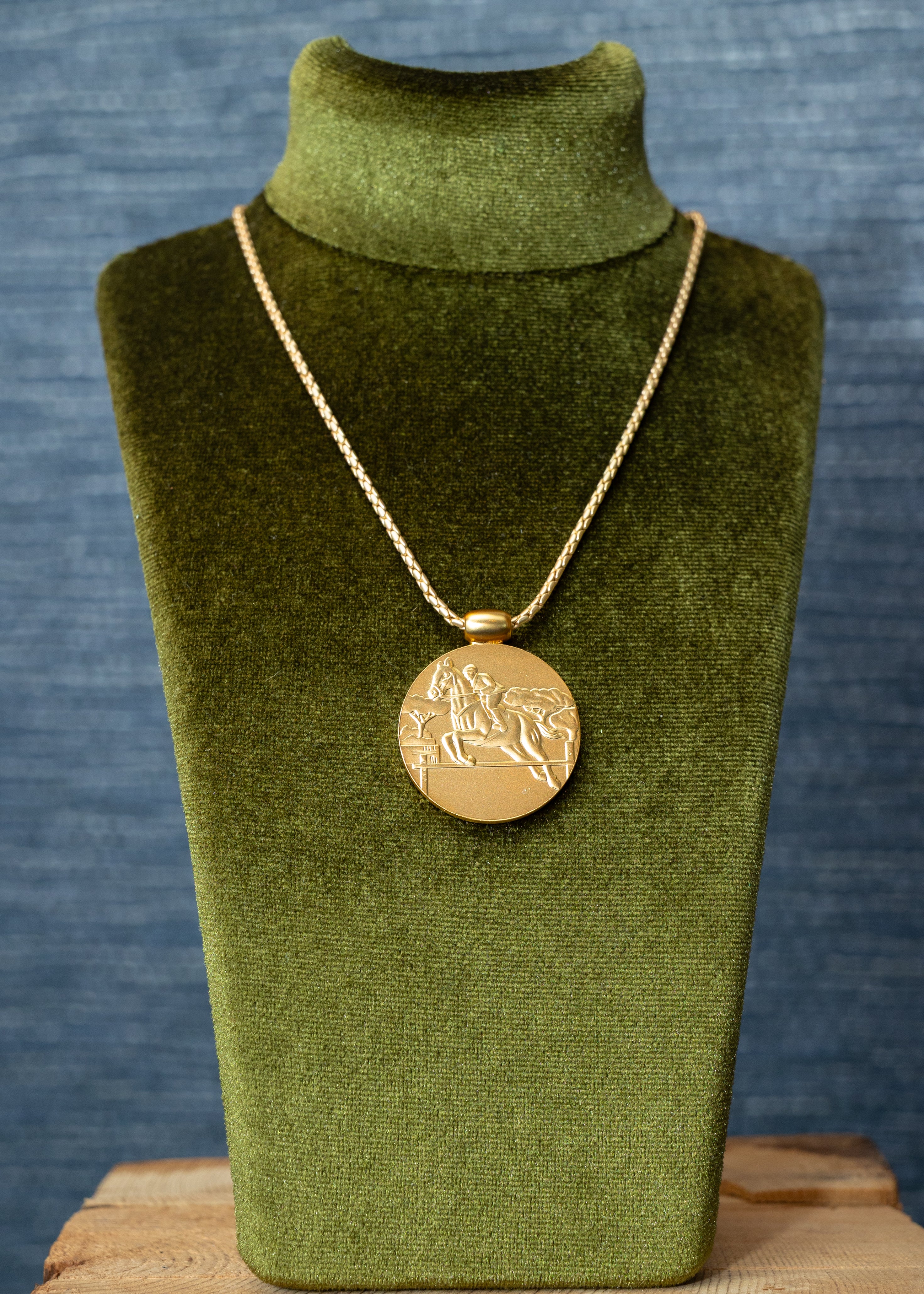 The Equestrian Gold Medallion Necklace