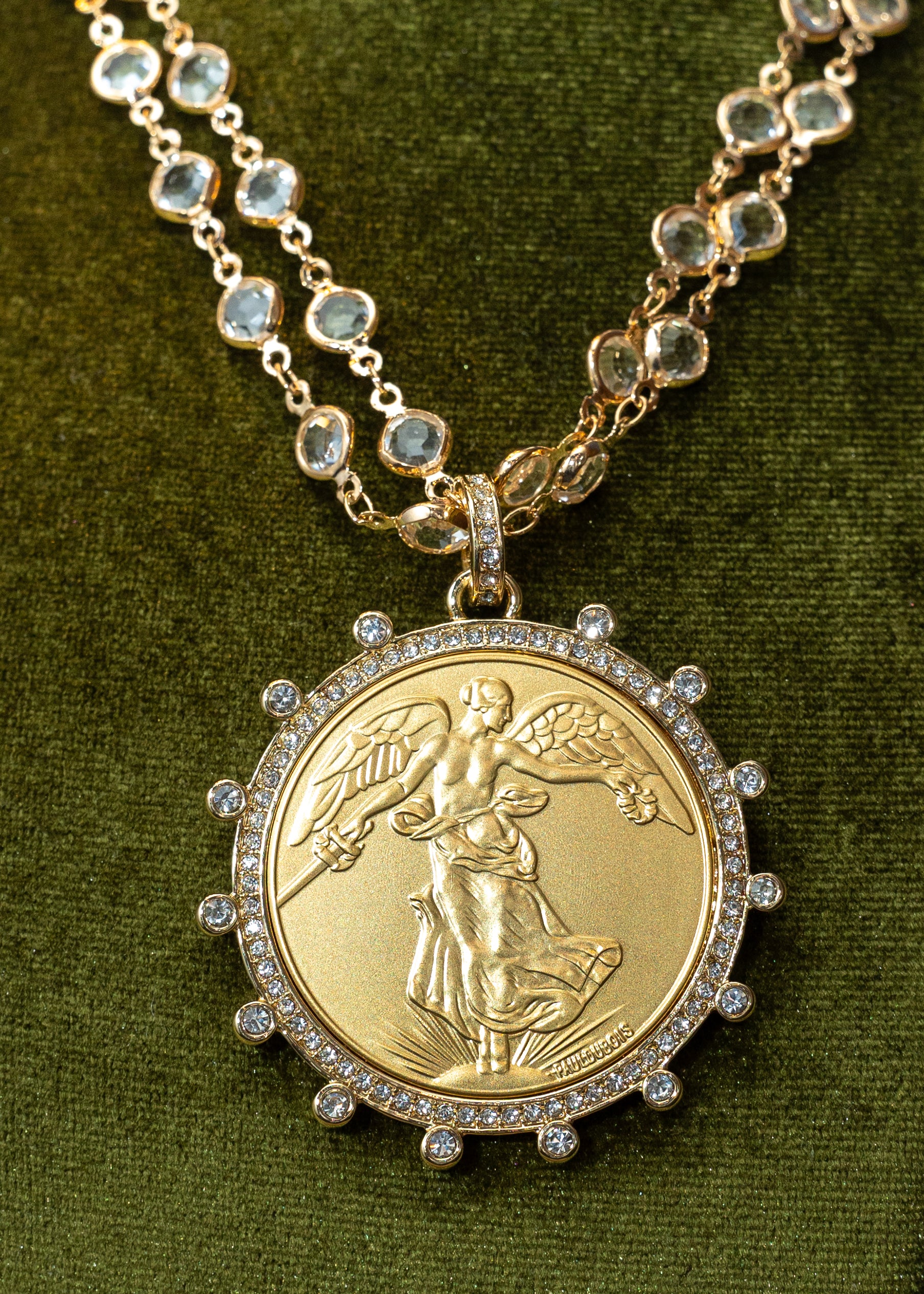 Imperial Winged Coin Necklace
