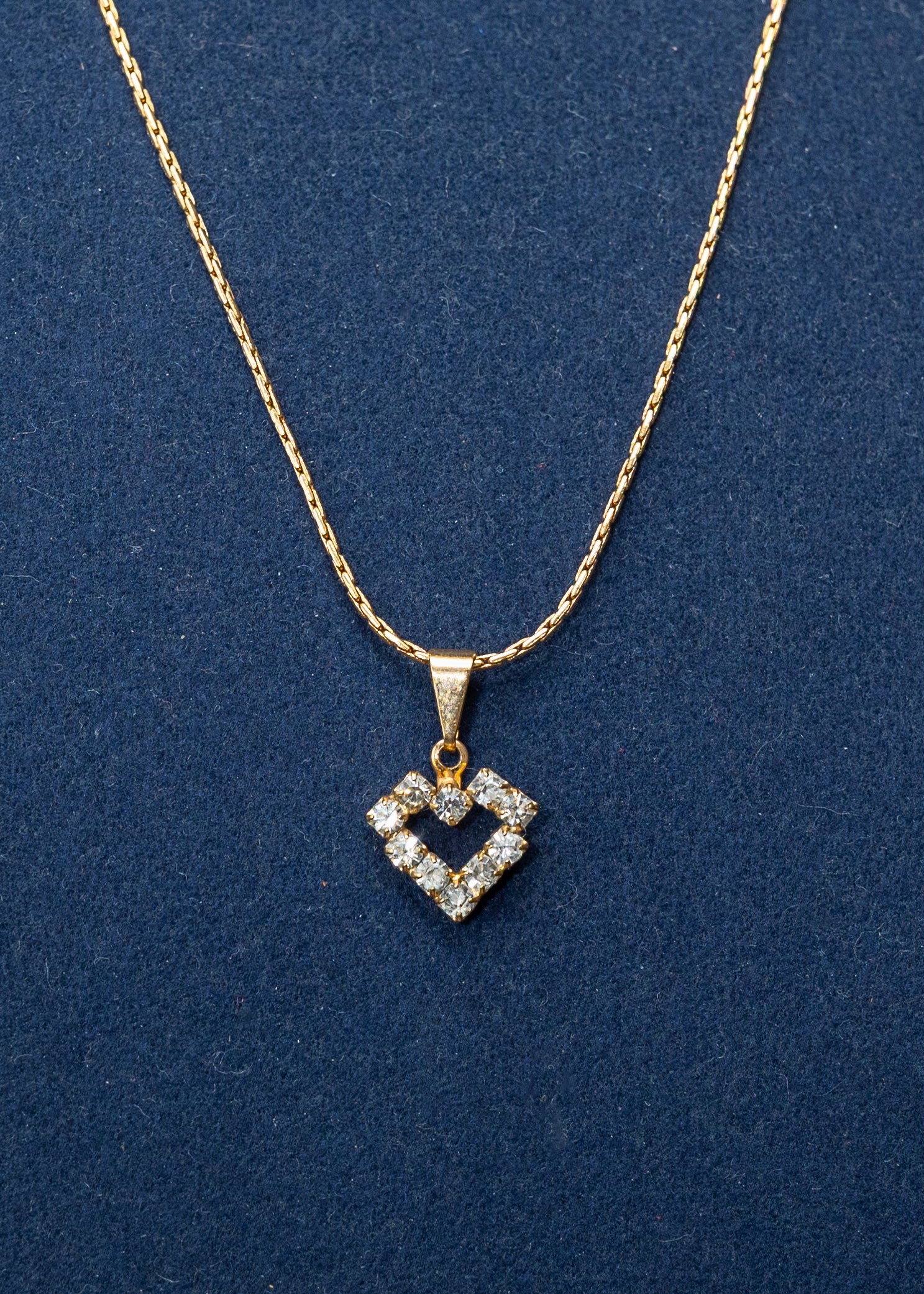 Petite Diamond Heart Pendant