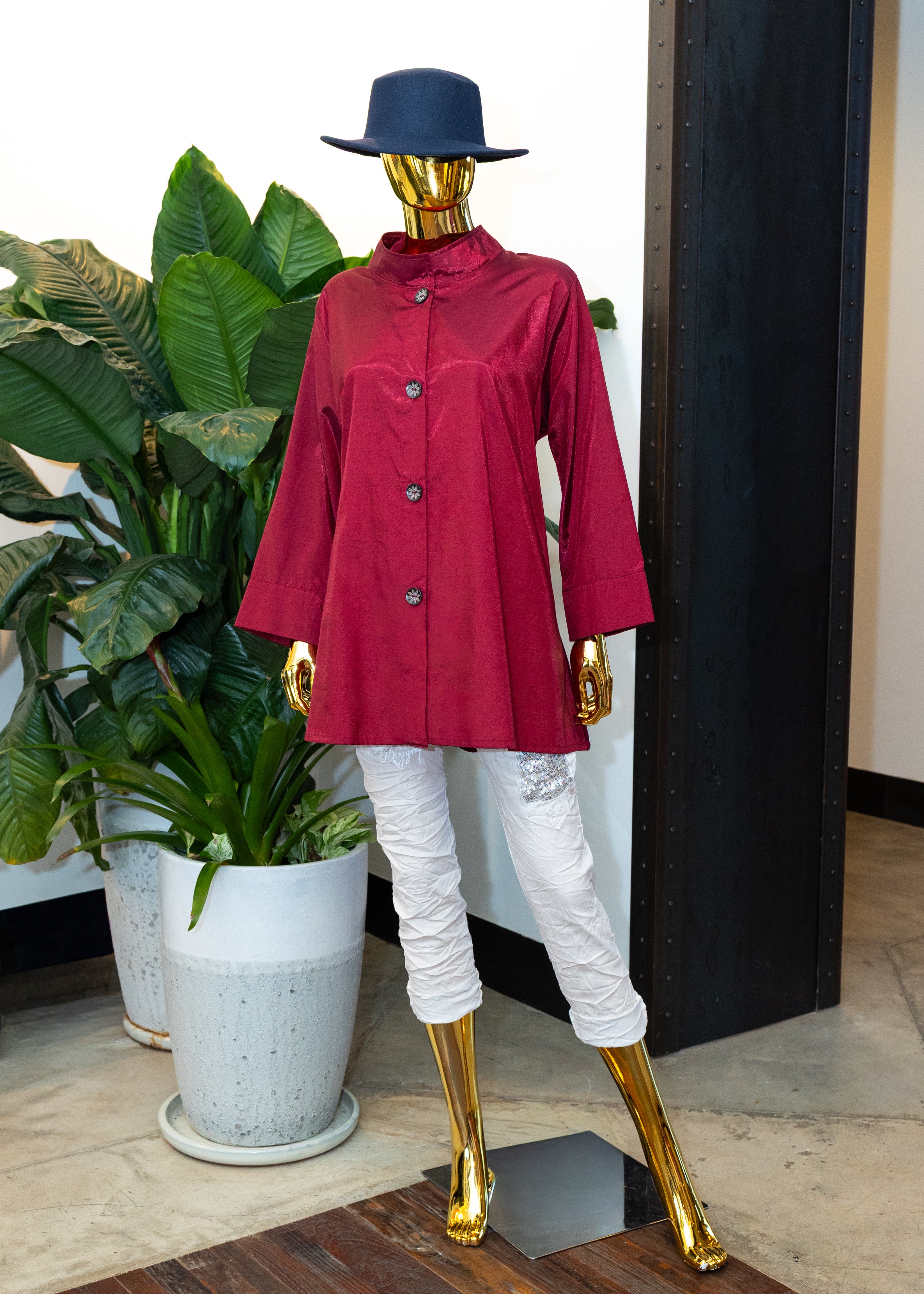 Sacred Heart Silk Statement Tunic