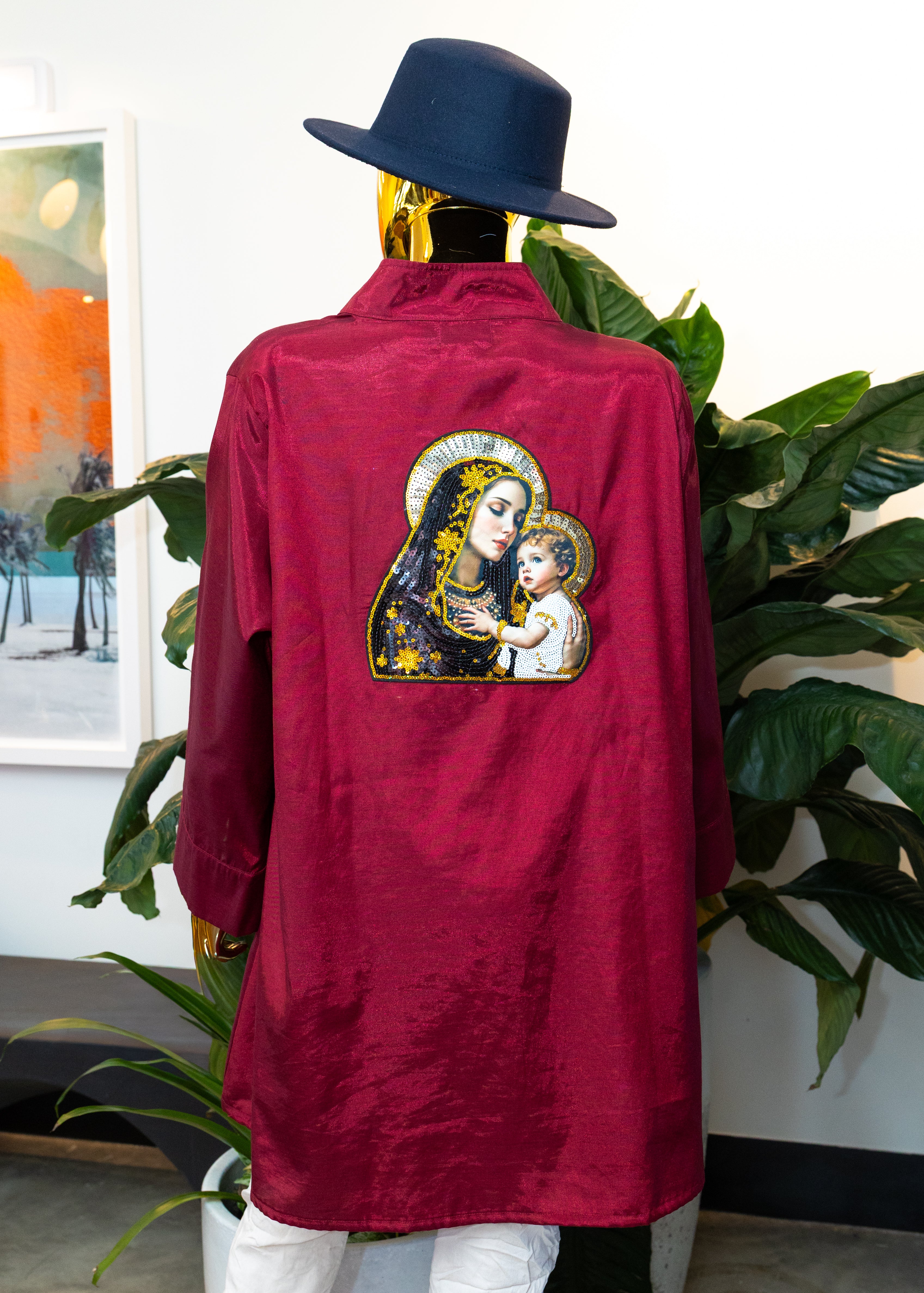 Sacred Heart Silk Statement Tunic