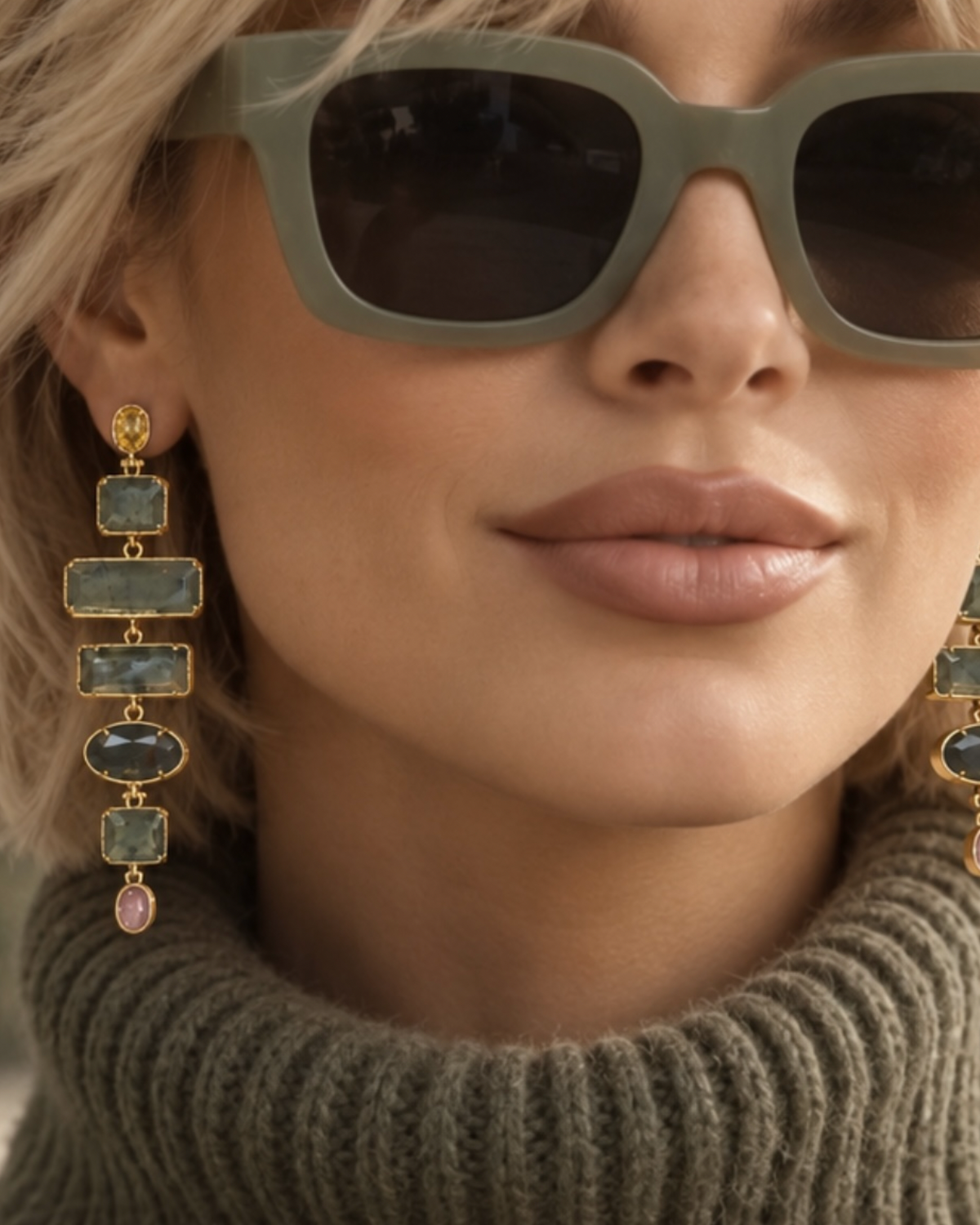 The Moonlit Labradorite Earrings