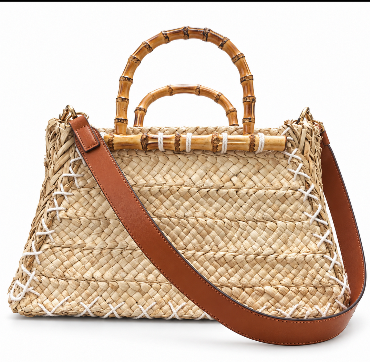 Flamingo Fête Nano — Italian Handmade Straw Tote