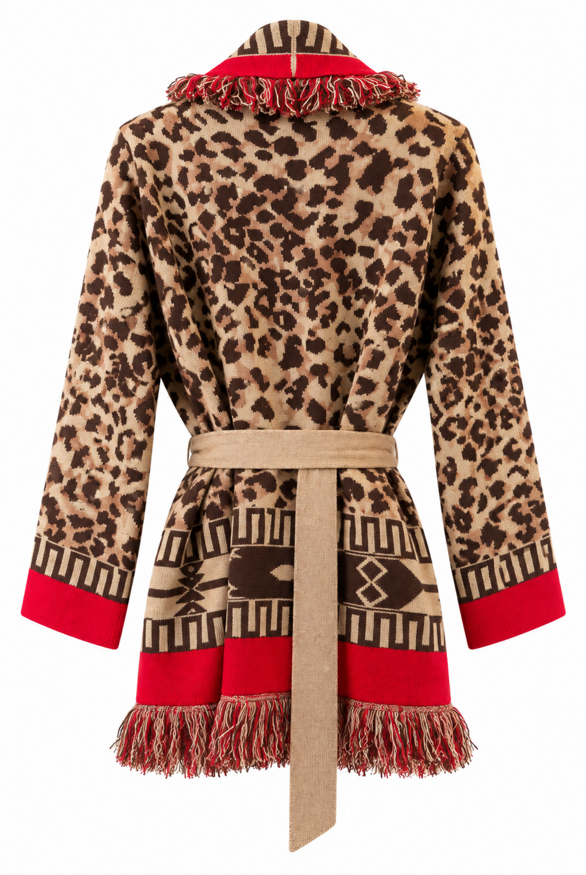 The Roma Rouge Fringe Cardigan