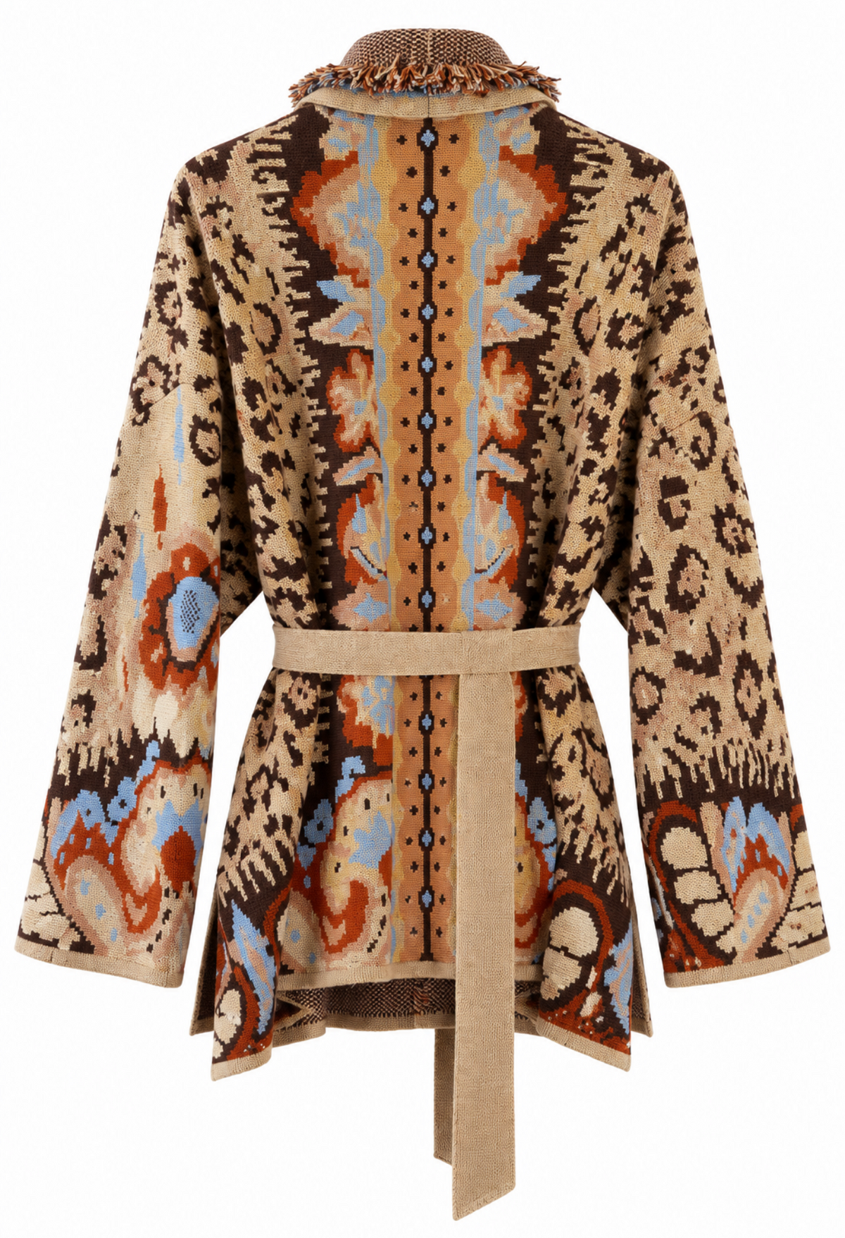 The Siena Sand Fringe Cardigan