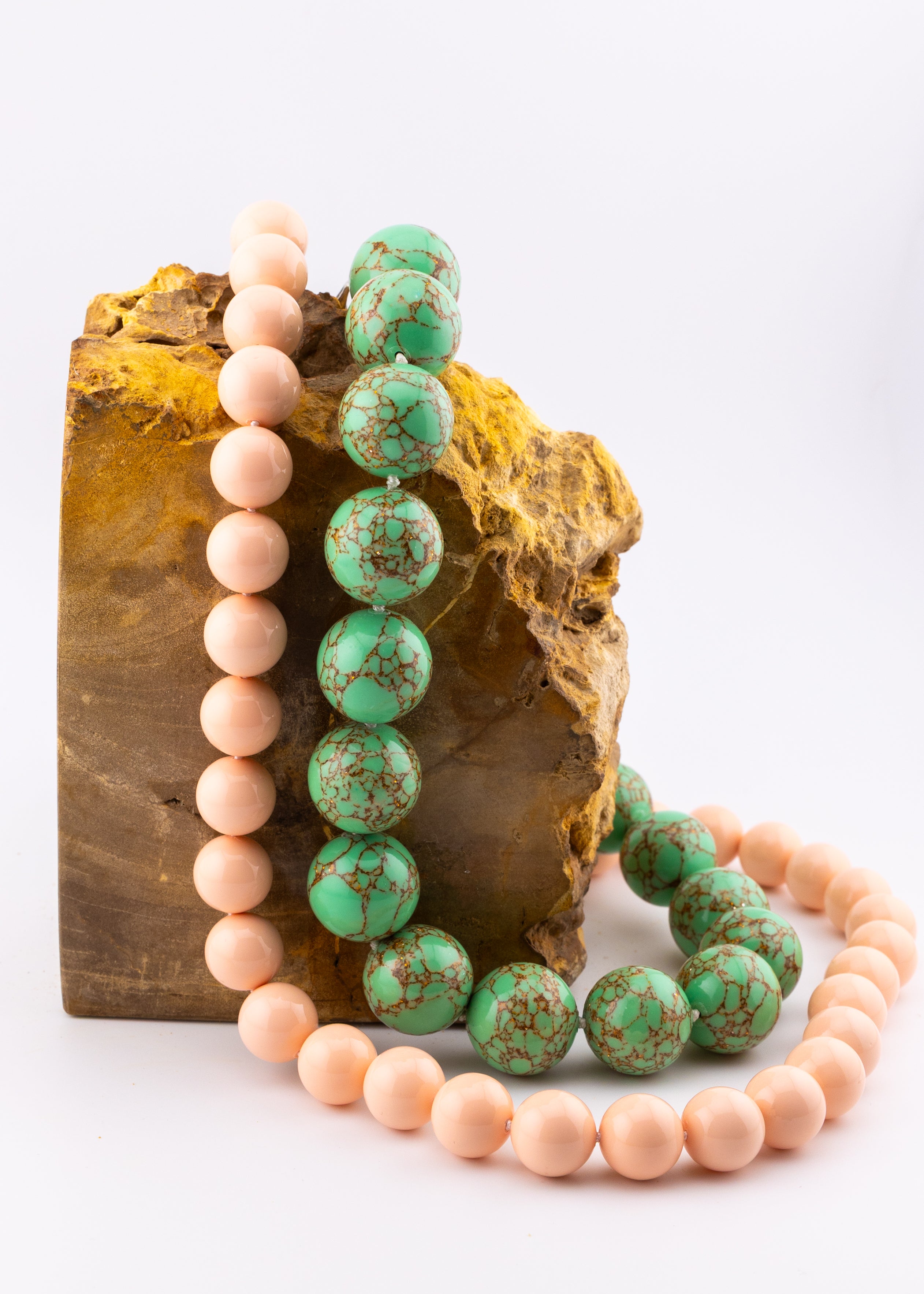 Oversized Statement Beaded Pearl Necklace