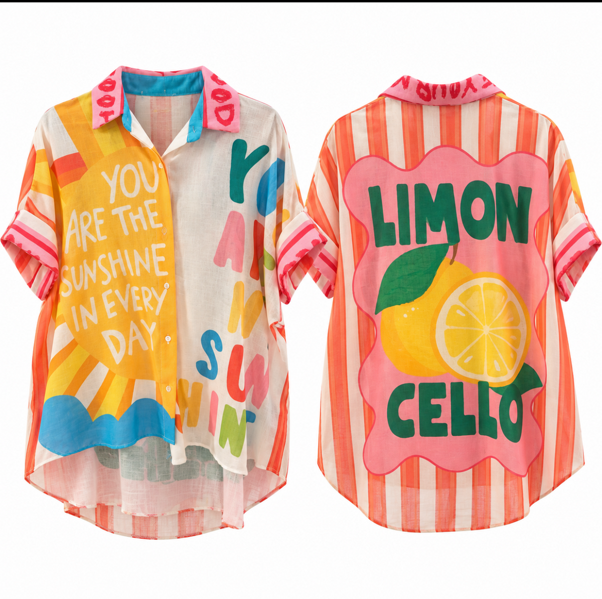 Limoncello Sunshine Oversized Shirt