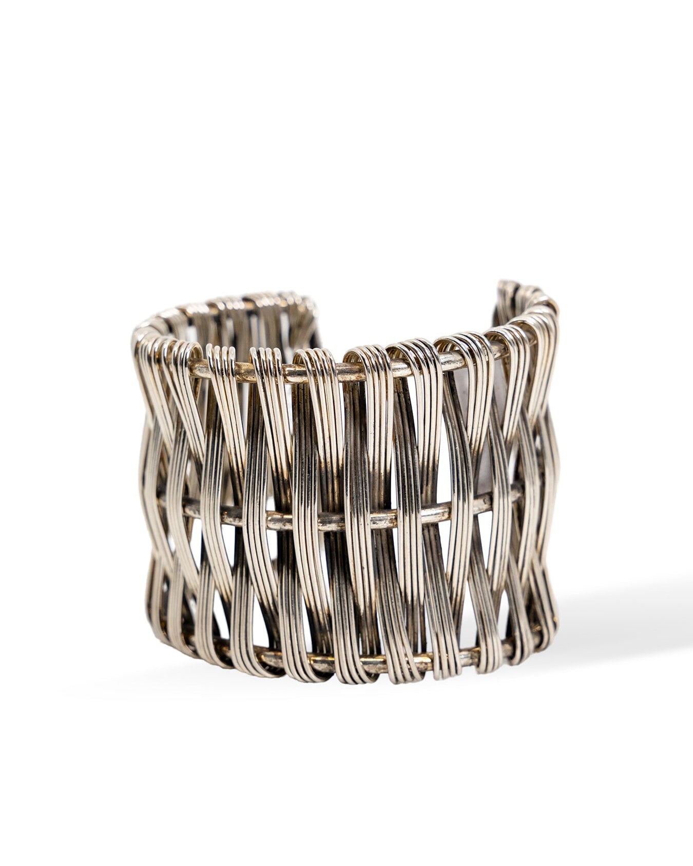 Harbor Woven Silver Cuff