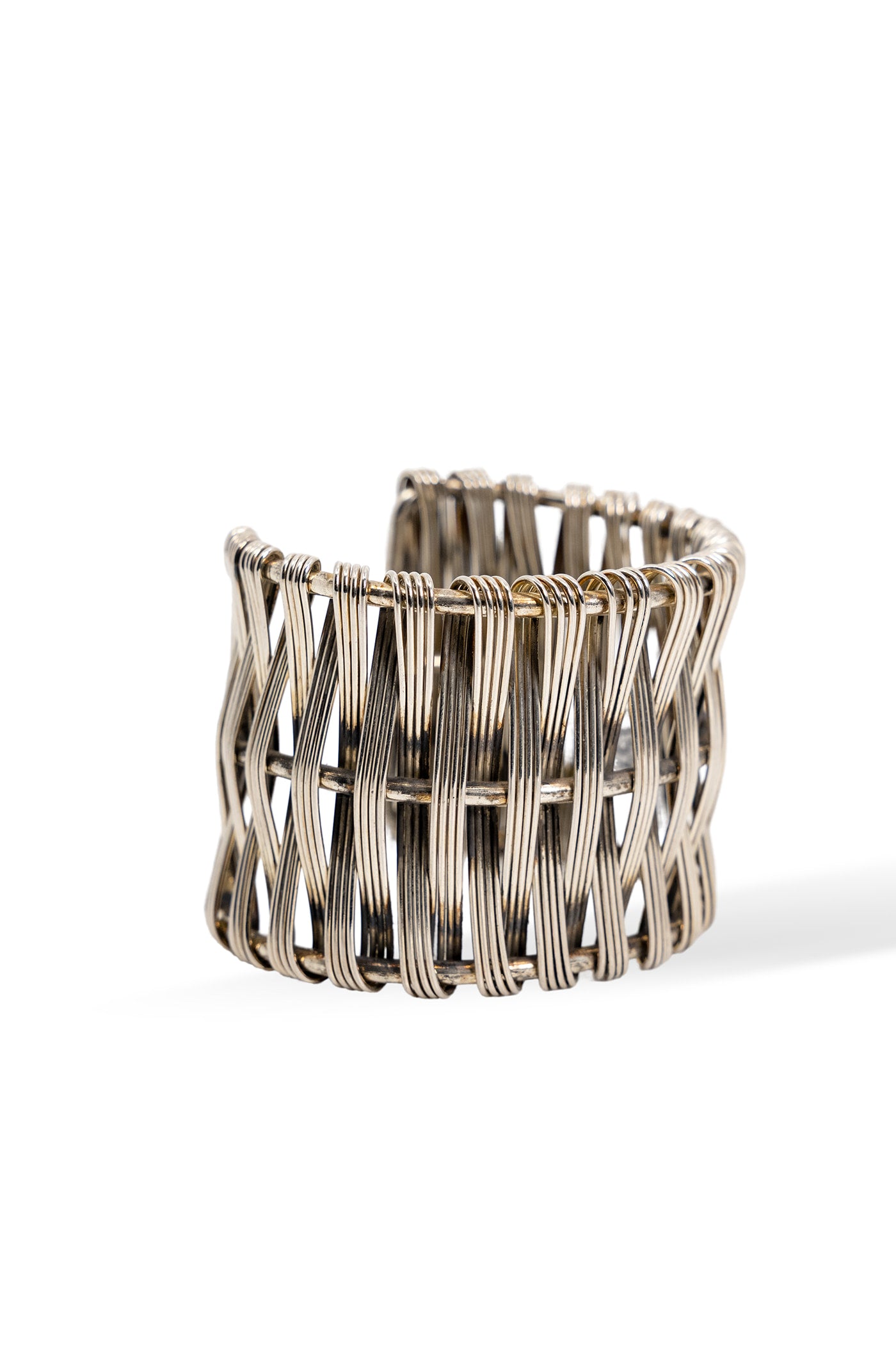 Harbor Woven Silver Cuff