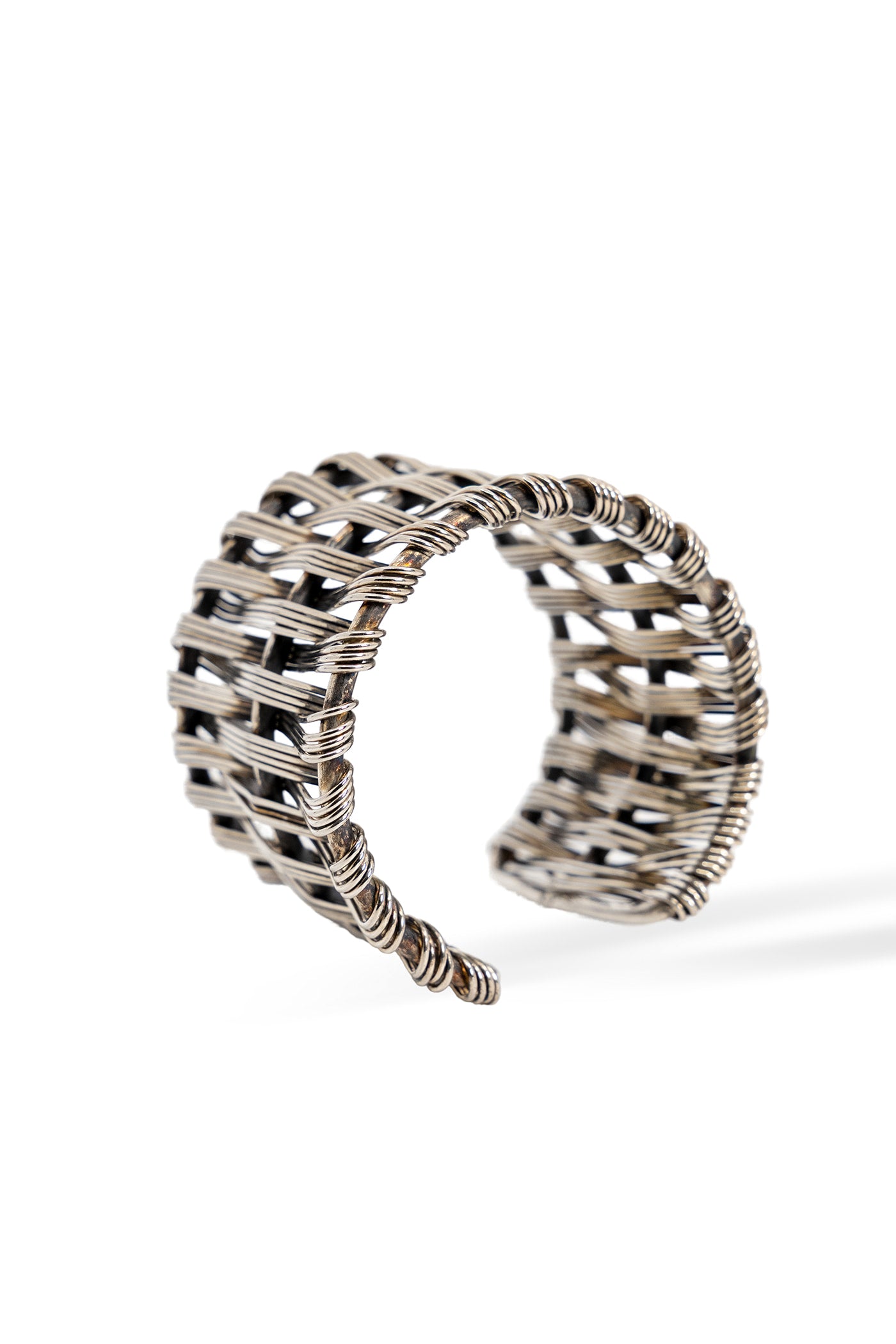 Harbor Woven Silver Cuff