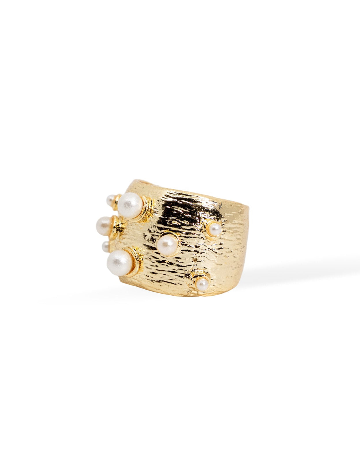 Golden Pearl Ring