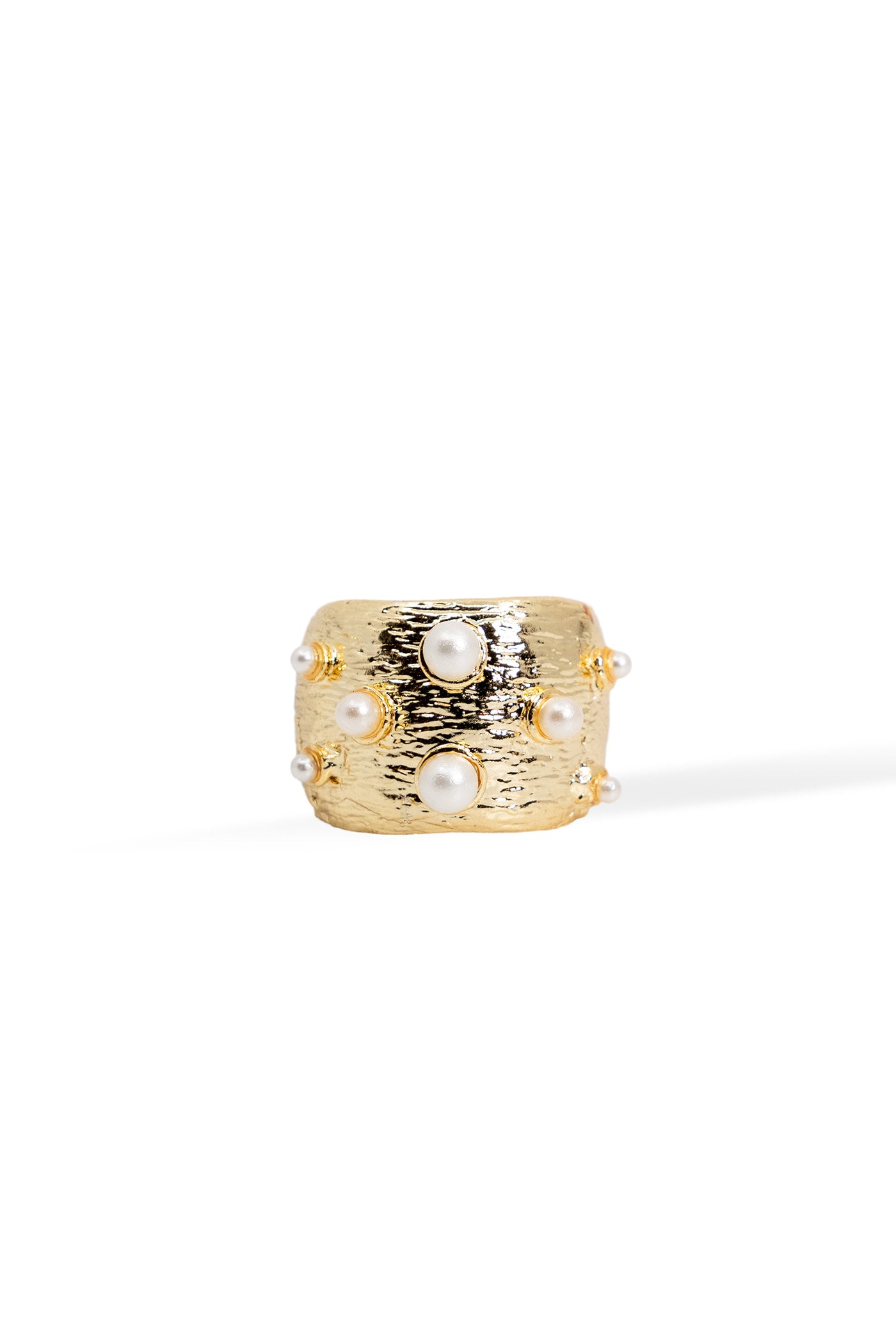 Golden Pearl Ring