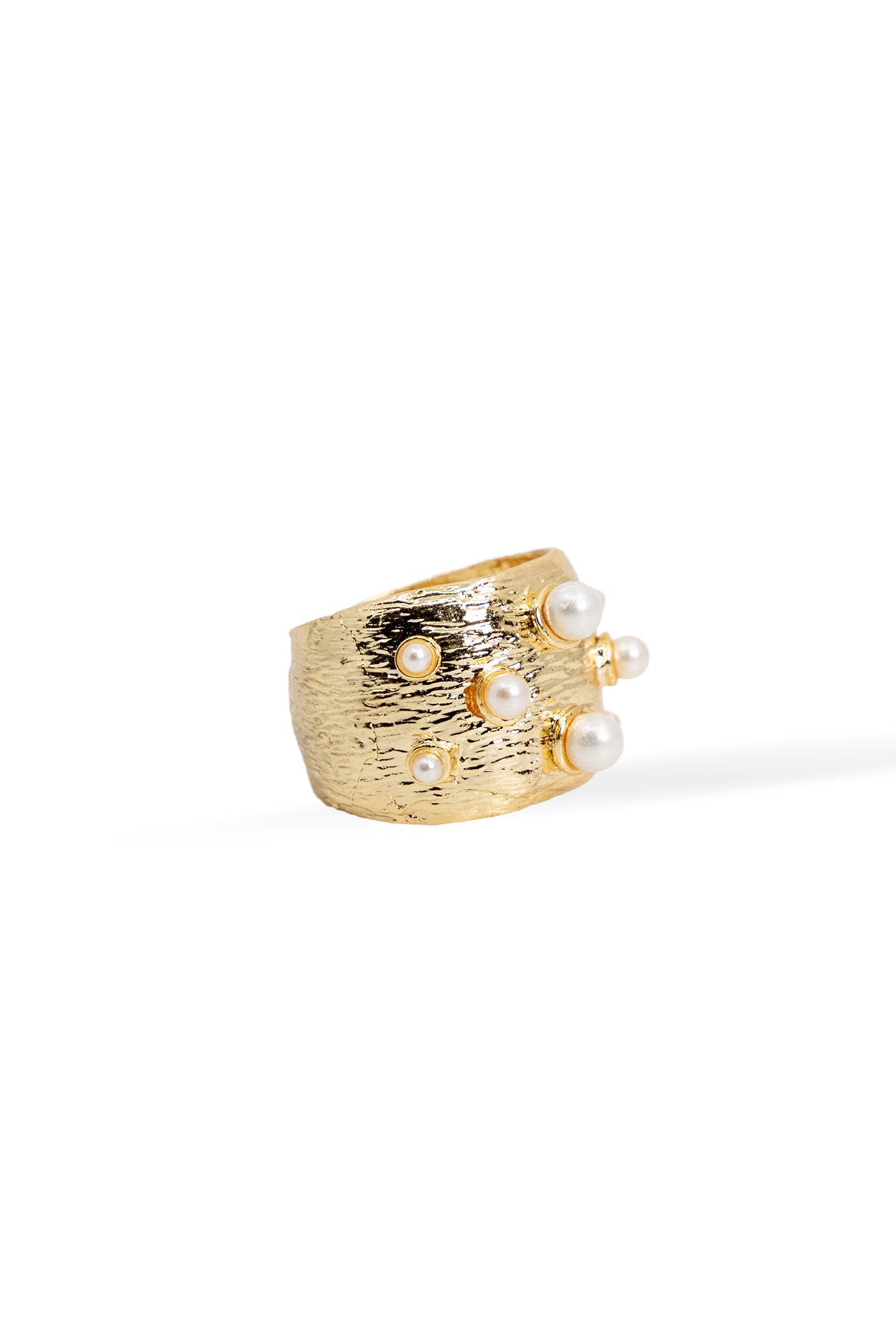 Golden Pearl Ring