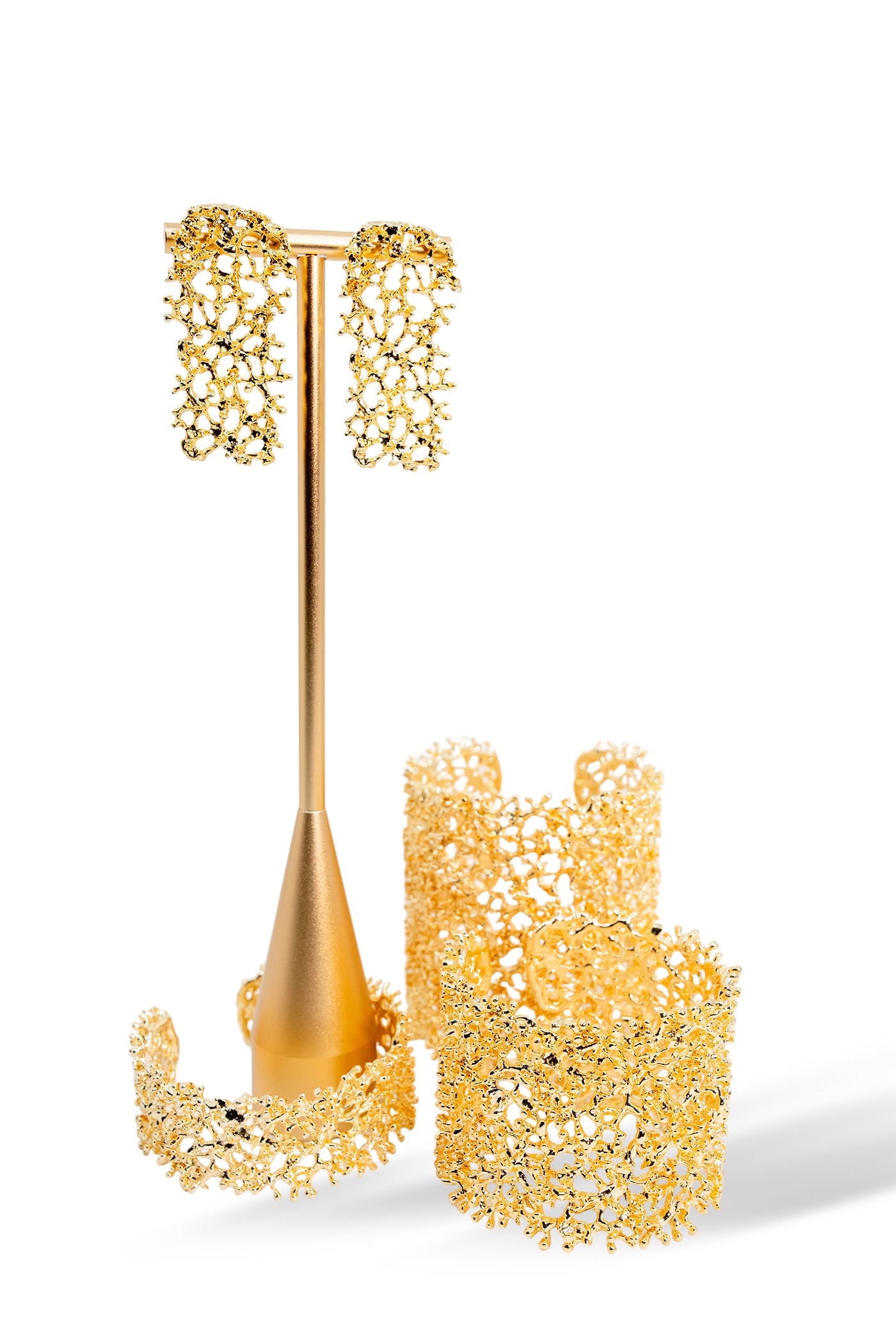 Golden Reef Statement Earrings