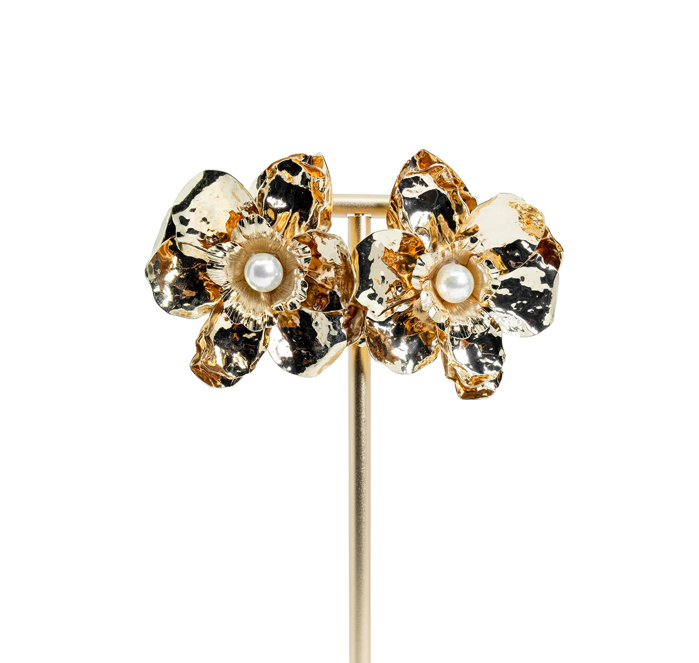 Golden Bloom Statement Earrings