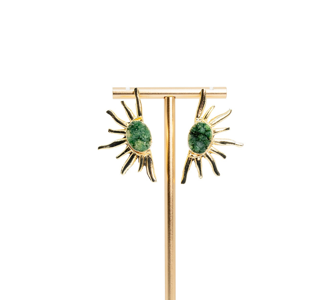 Jasper Sunburst Earrings