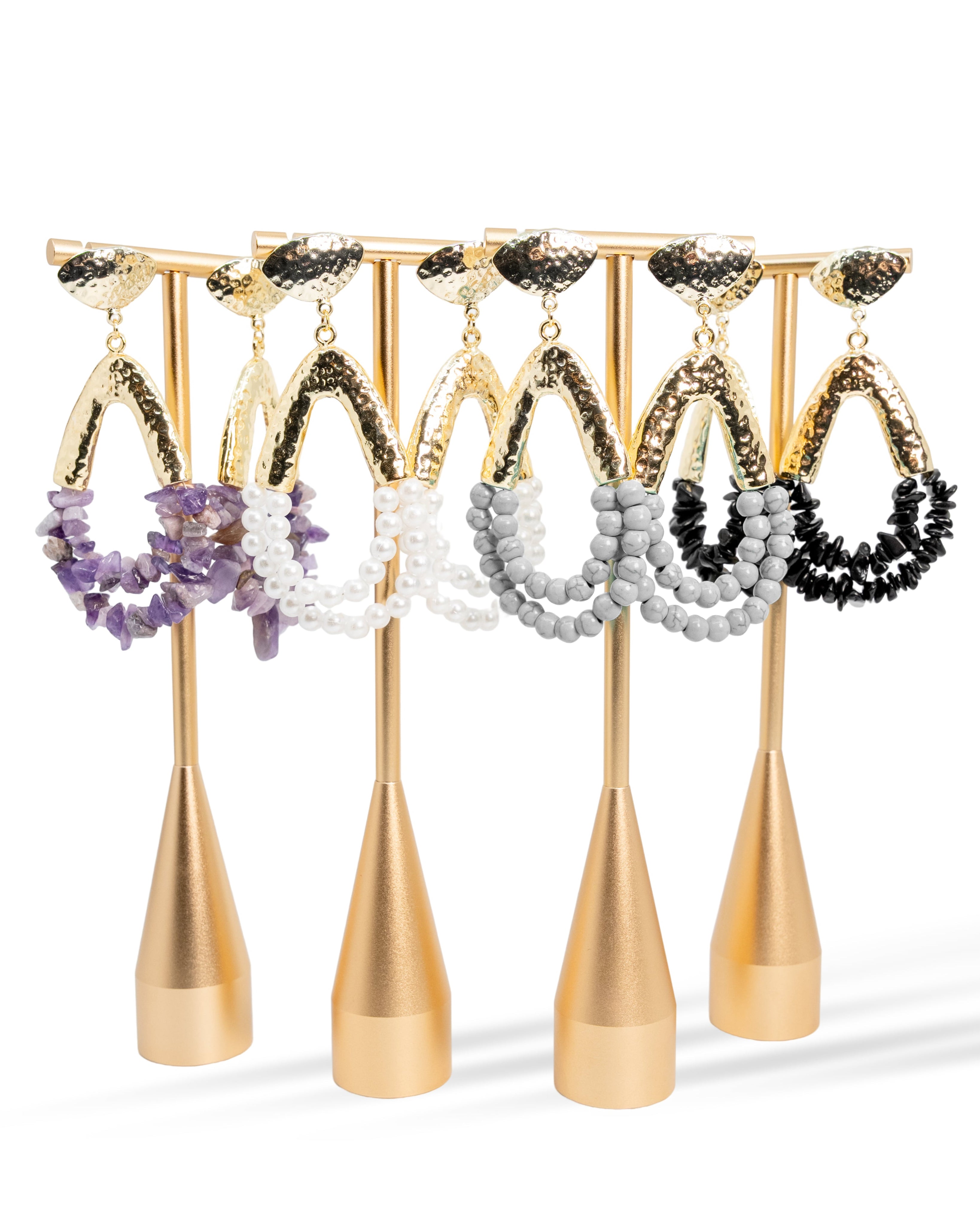Cascade Arches- Turquoise, Pearl, Amethyst and Onyx