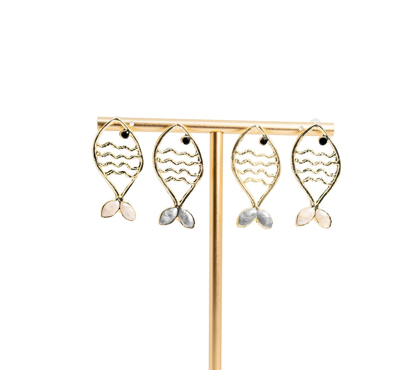 Golden Pisces Earrings