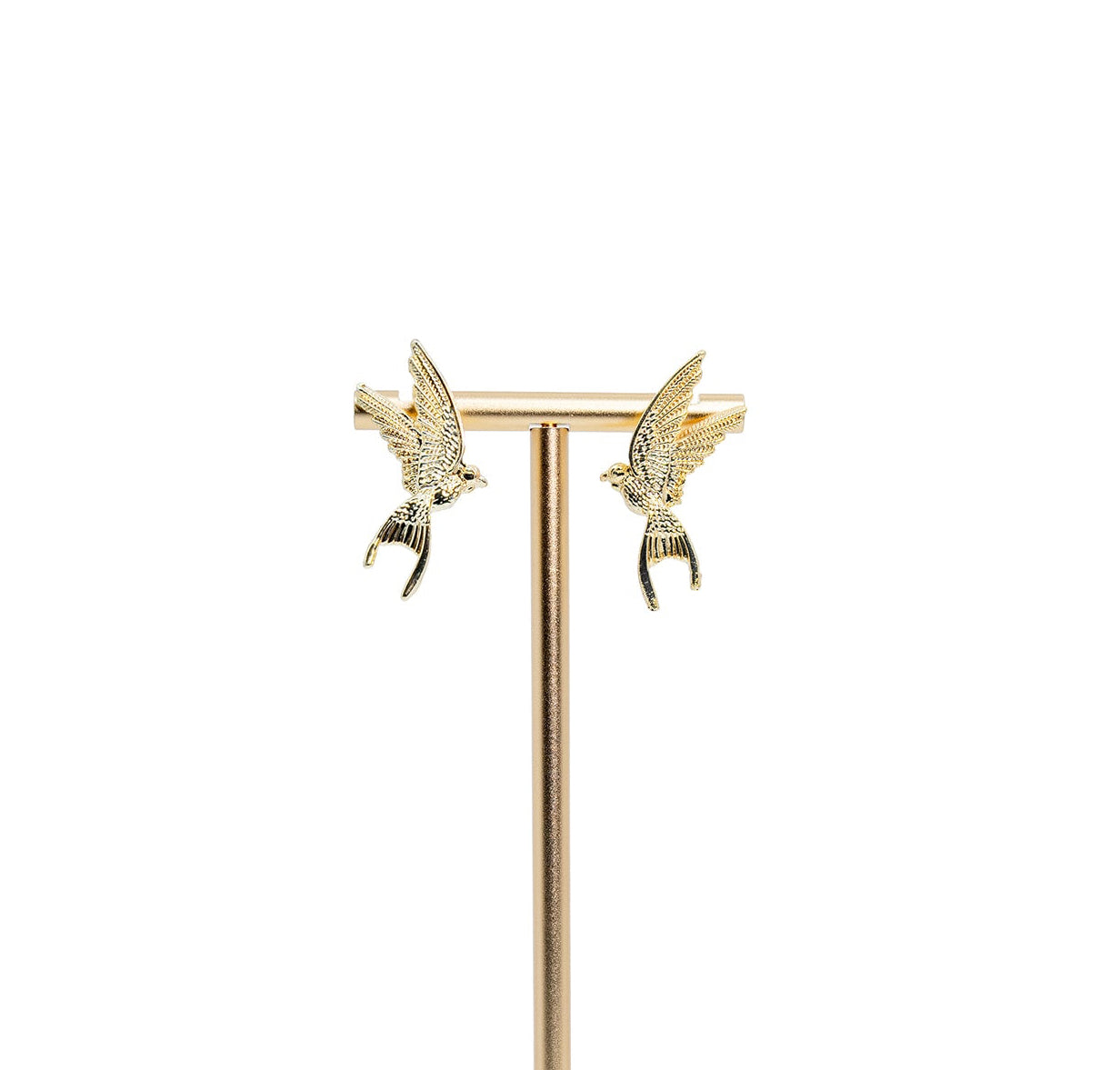 Golden HummingBird Stud Earrings