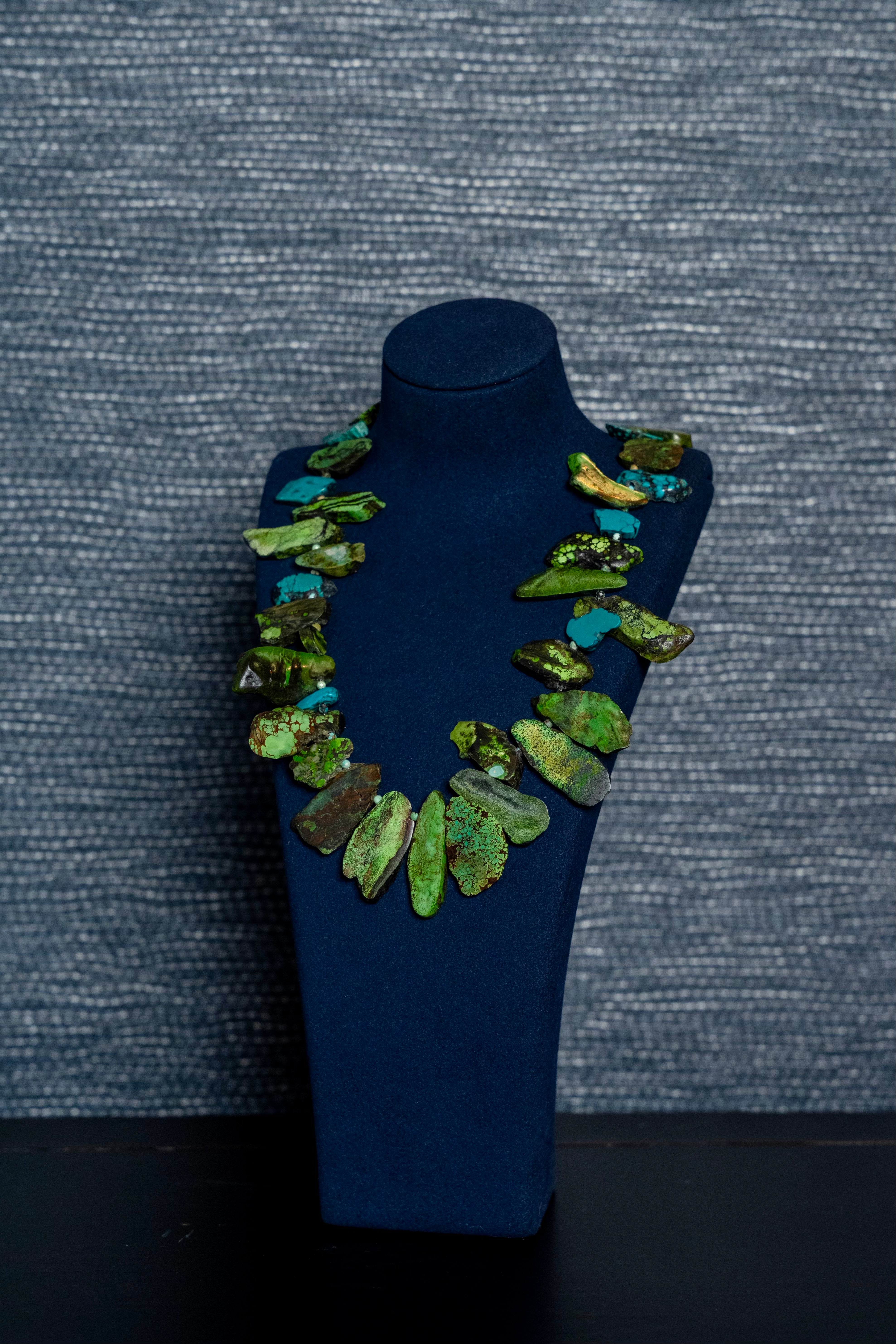 Emerald Coast Turquoise Slab Necklace