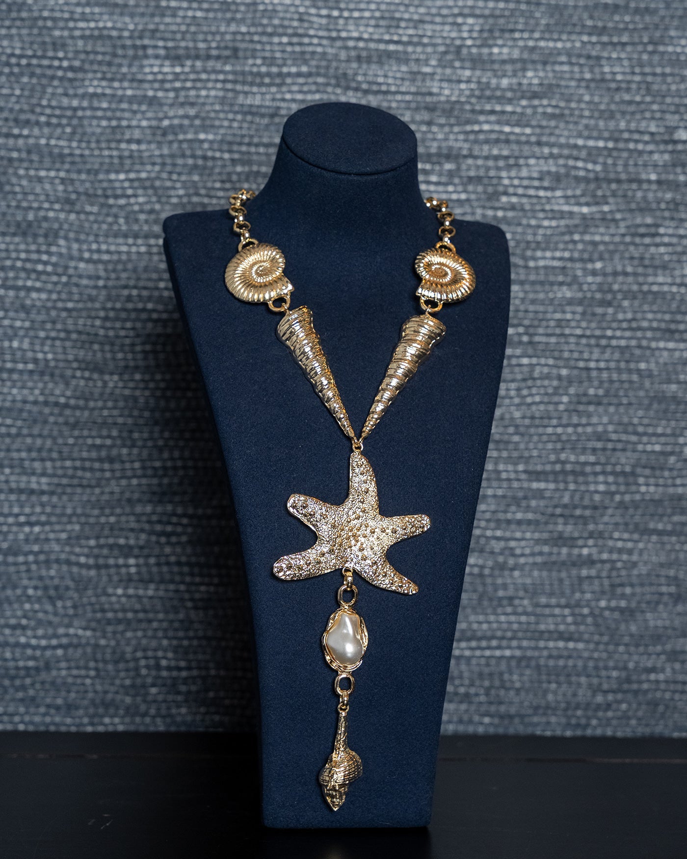Golden Shore Statement Necklace