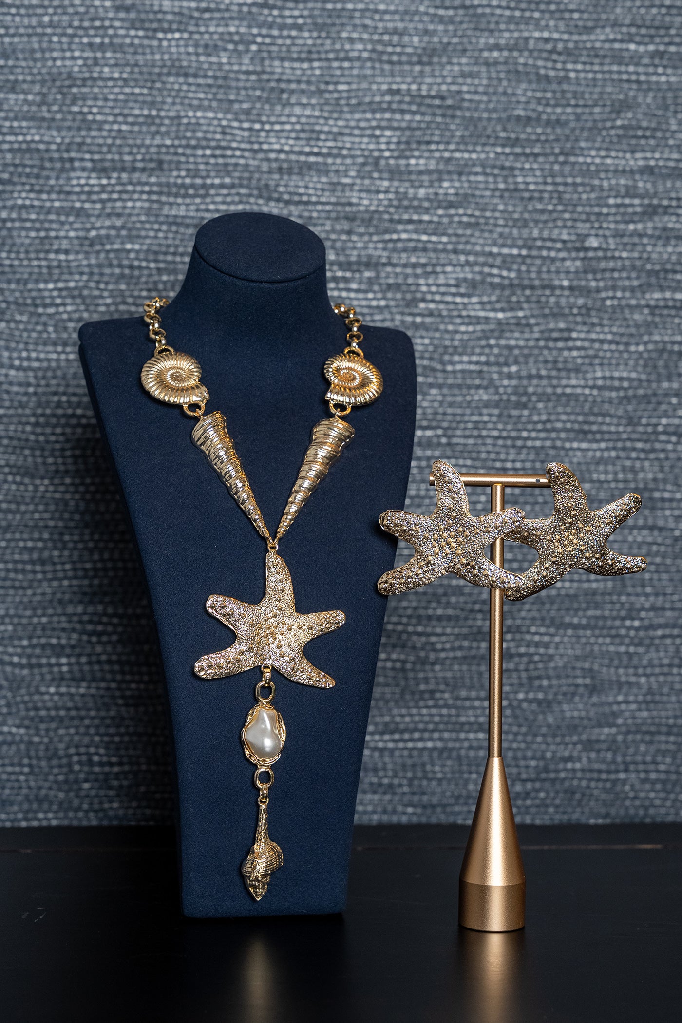 Golden Shore Statement Necklace