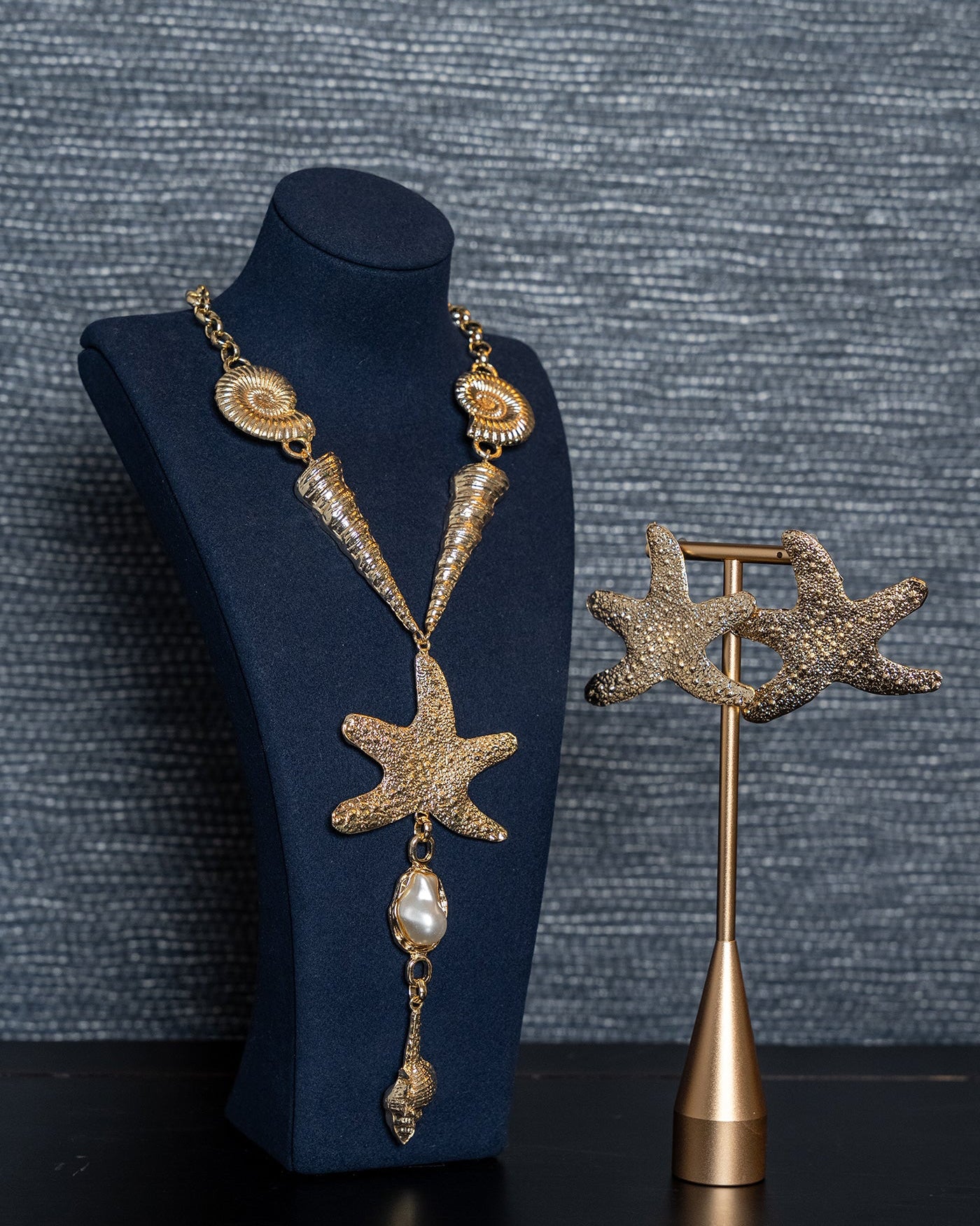 Golden Shore Starfish Earrings