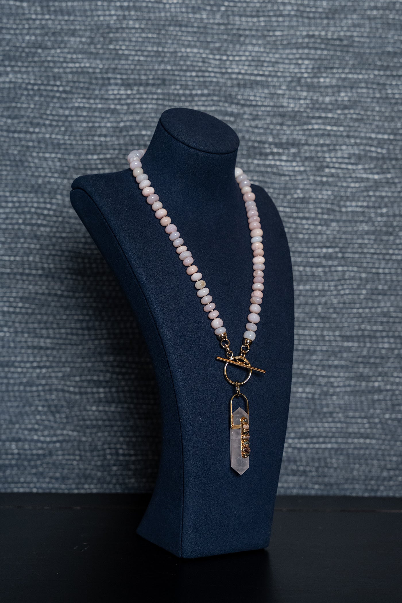Rose Quartz Chakra Necklace