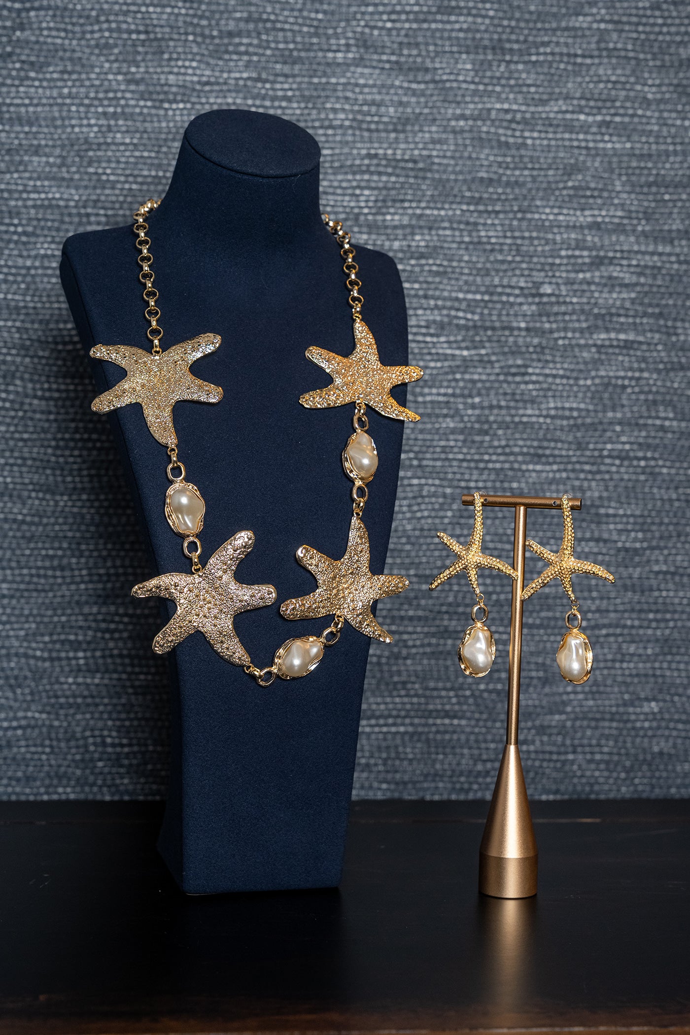 Golden Tide Starfish Necklace