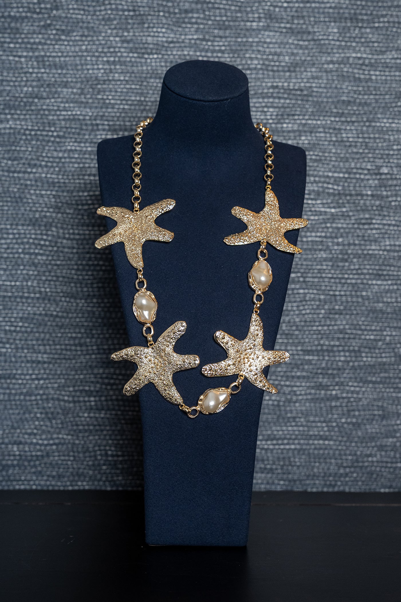 Golden Tide Starfish Necklace