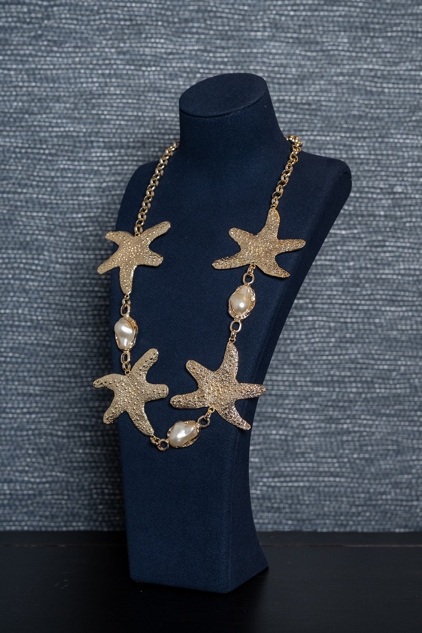 Golden Tide Starfish Necklace