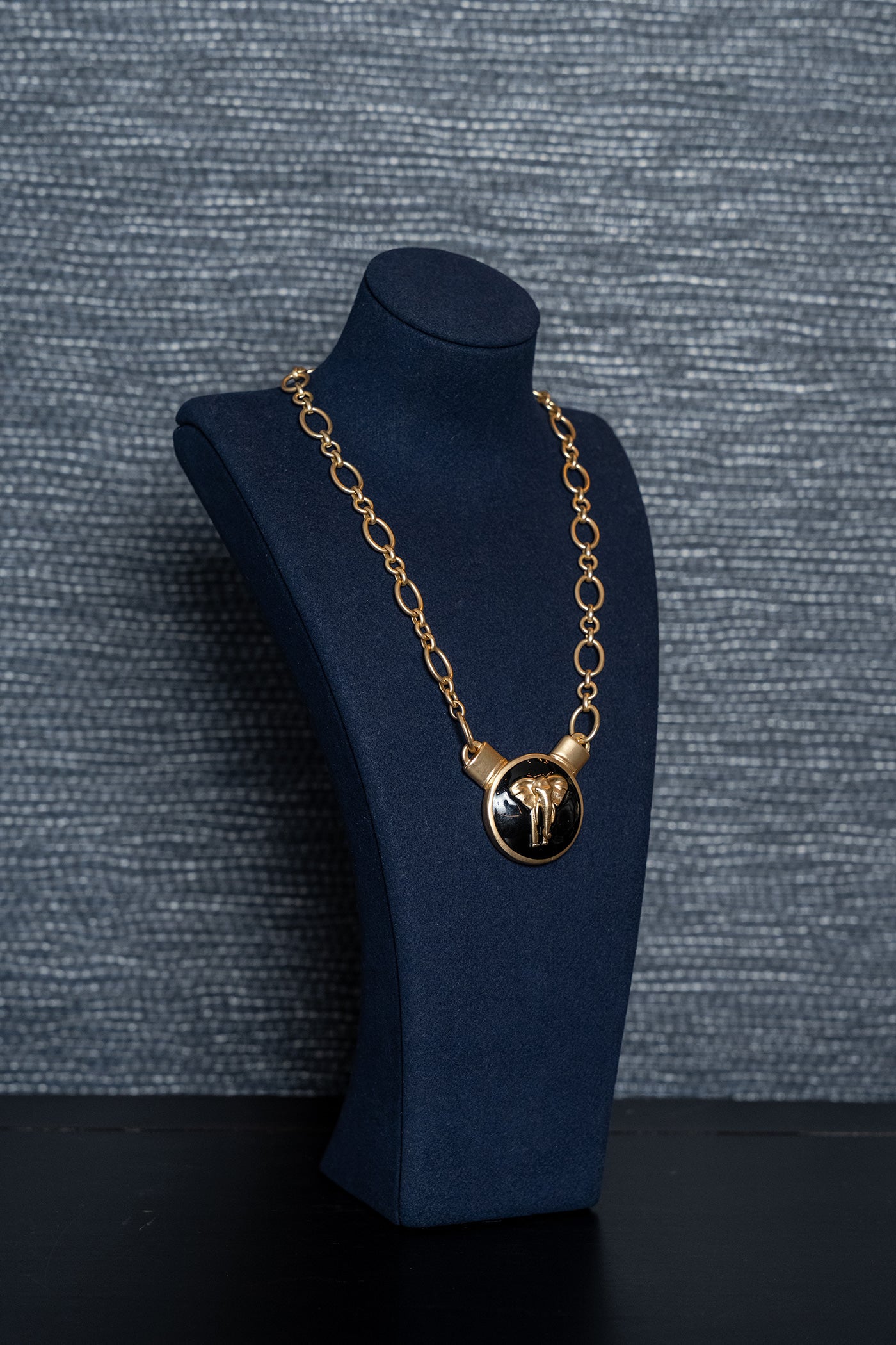 Elephant Strength Medallion Necklace